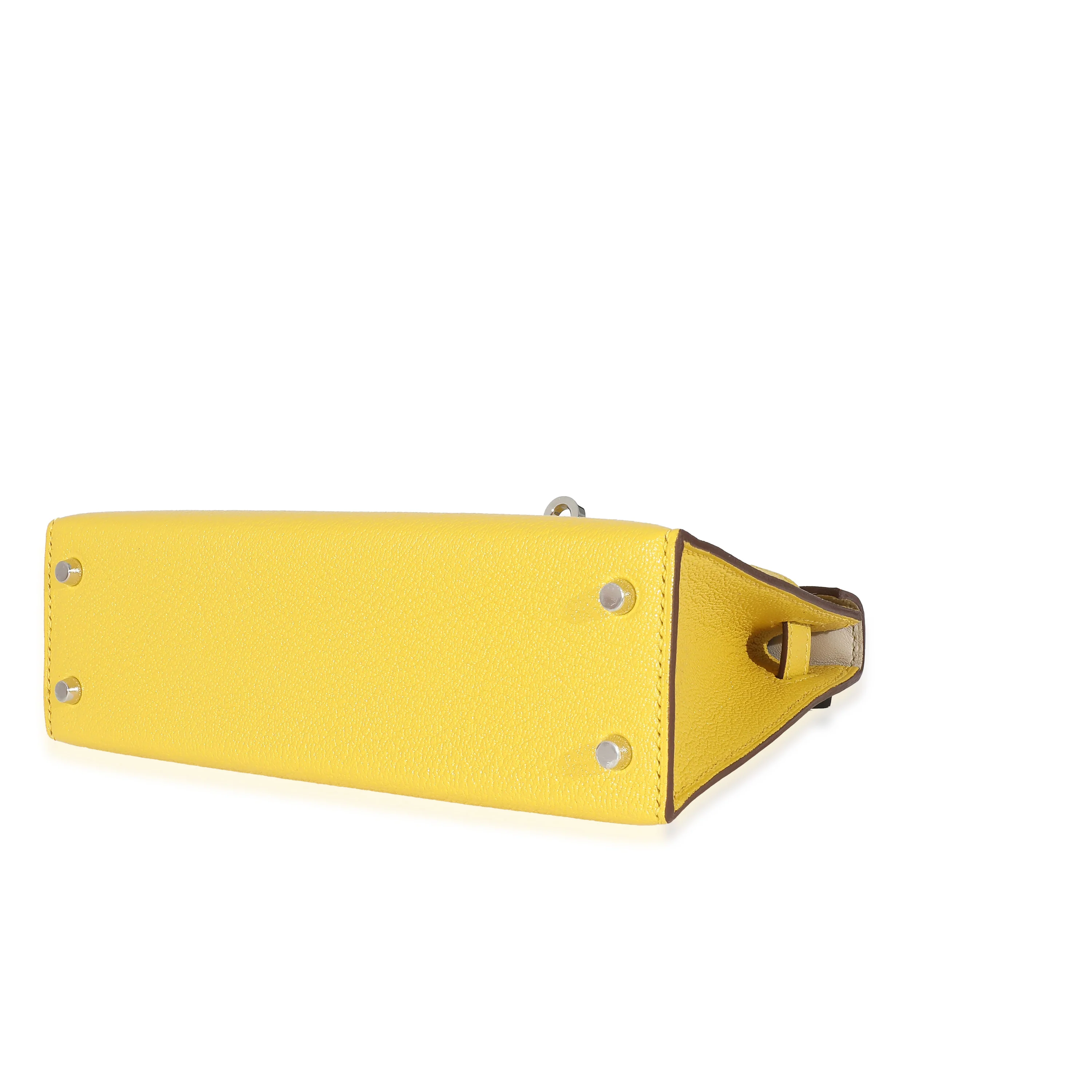 Jaune De Naples Beton Verso Chevre Mysore Mini Sellier II Kelly 20 PHW - Image 6
