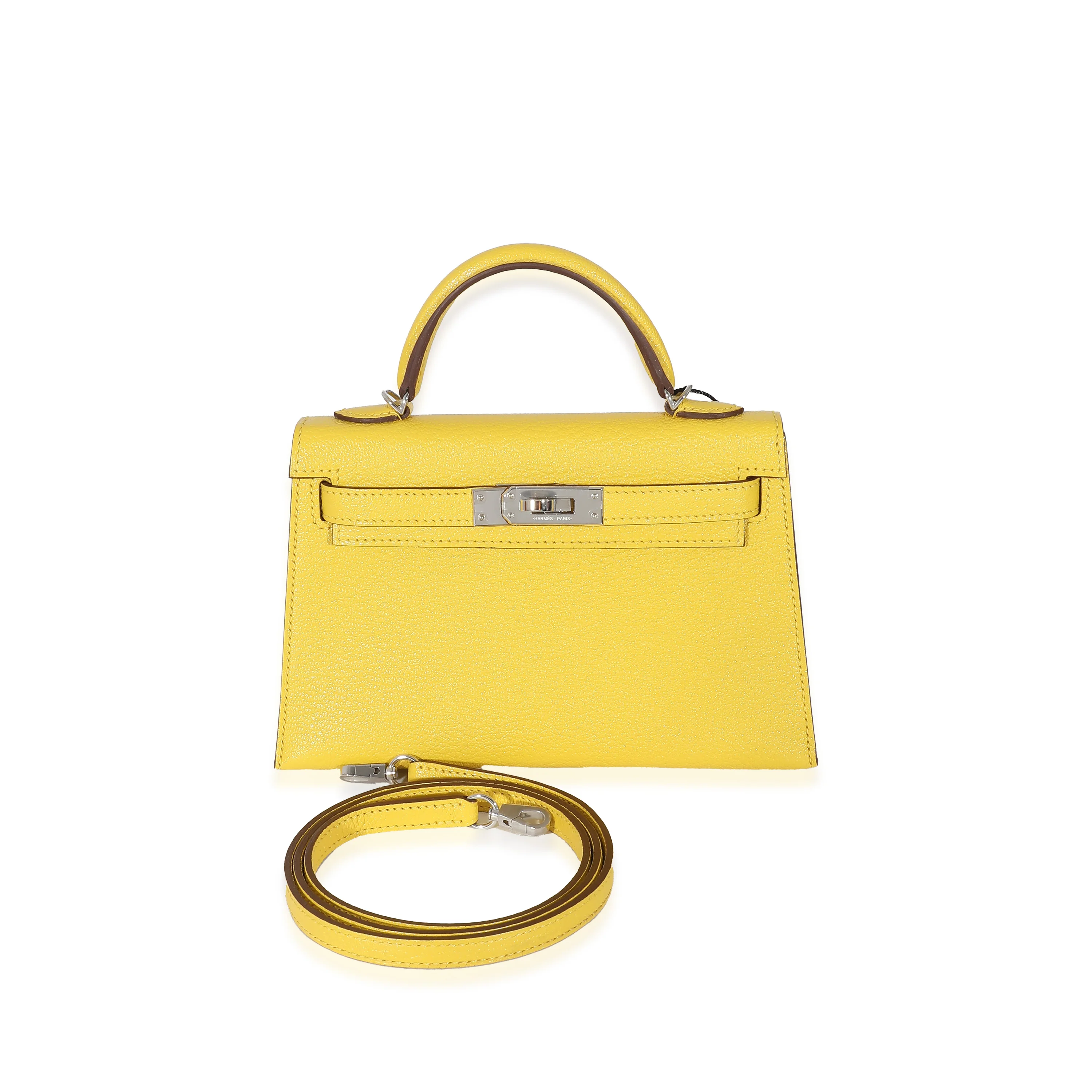 Jaune De Naples Beton Verso Chevre Mysore Mini Sellier II Kelly 20 PHW - Image 9