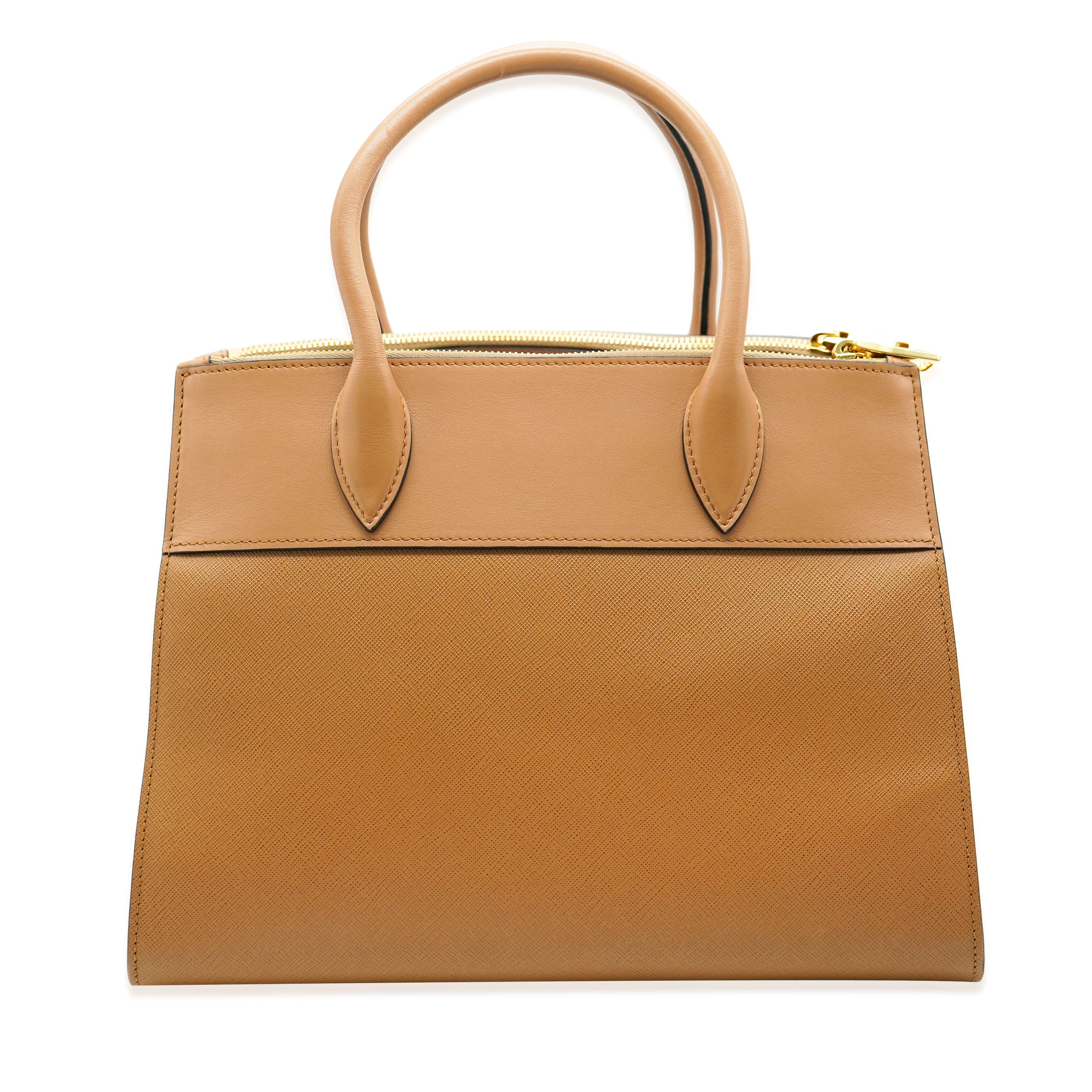 Prada Tan Saffiano Paradigme Tote - Image 2