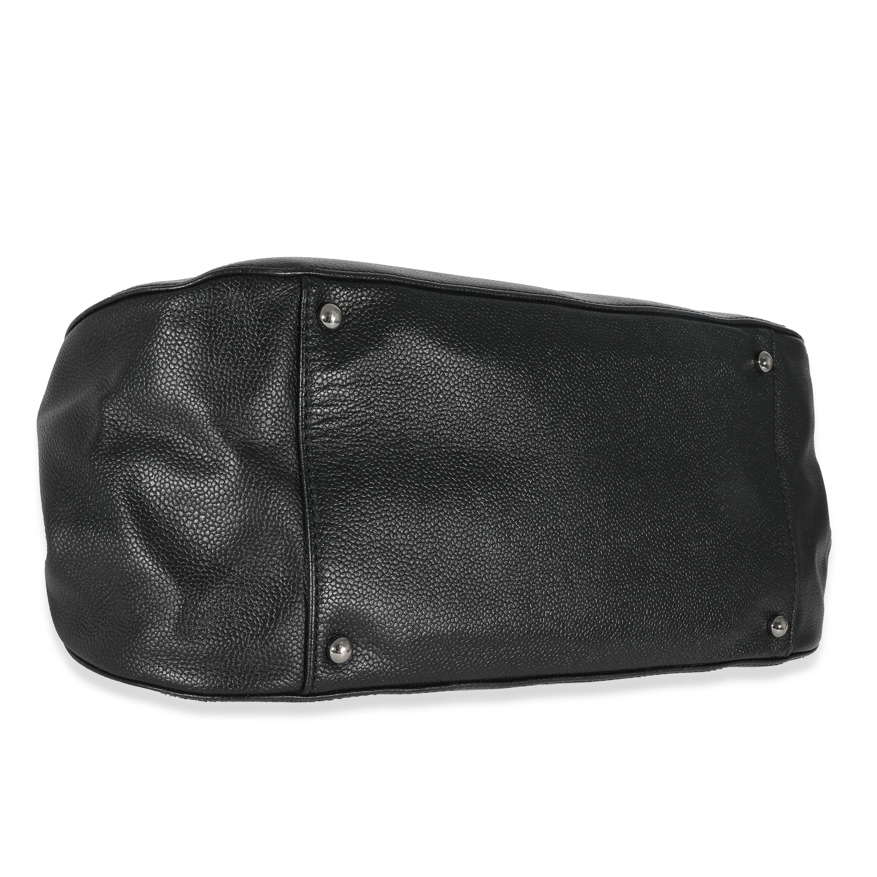 Chanel Black Caviar Mademoiselle Lock Shoulder Bag - Image 5