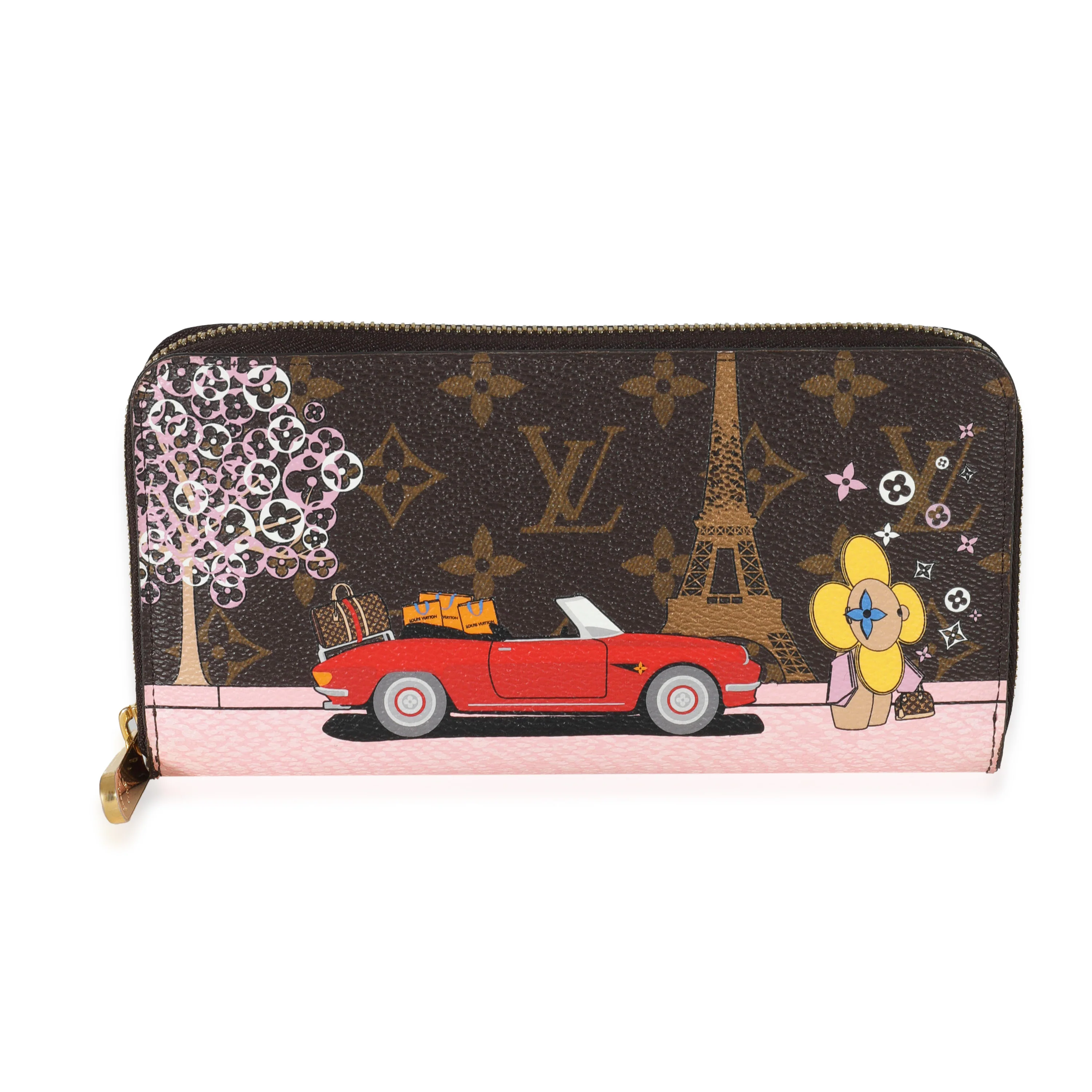 Louis Vuitton Monogram Canvas Vivienne Christmas Animation Zippy Wallet