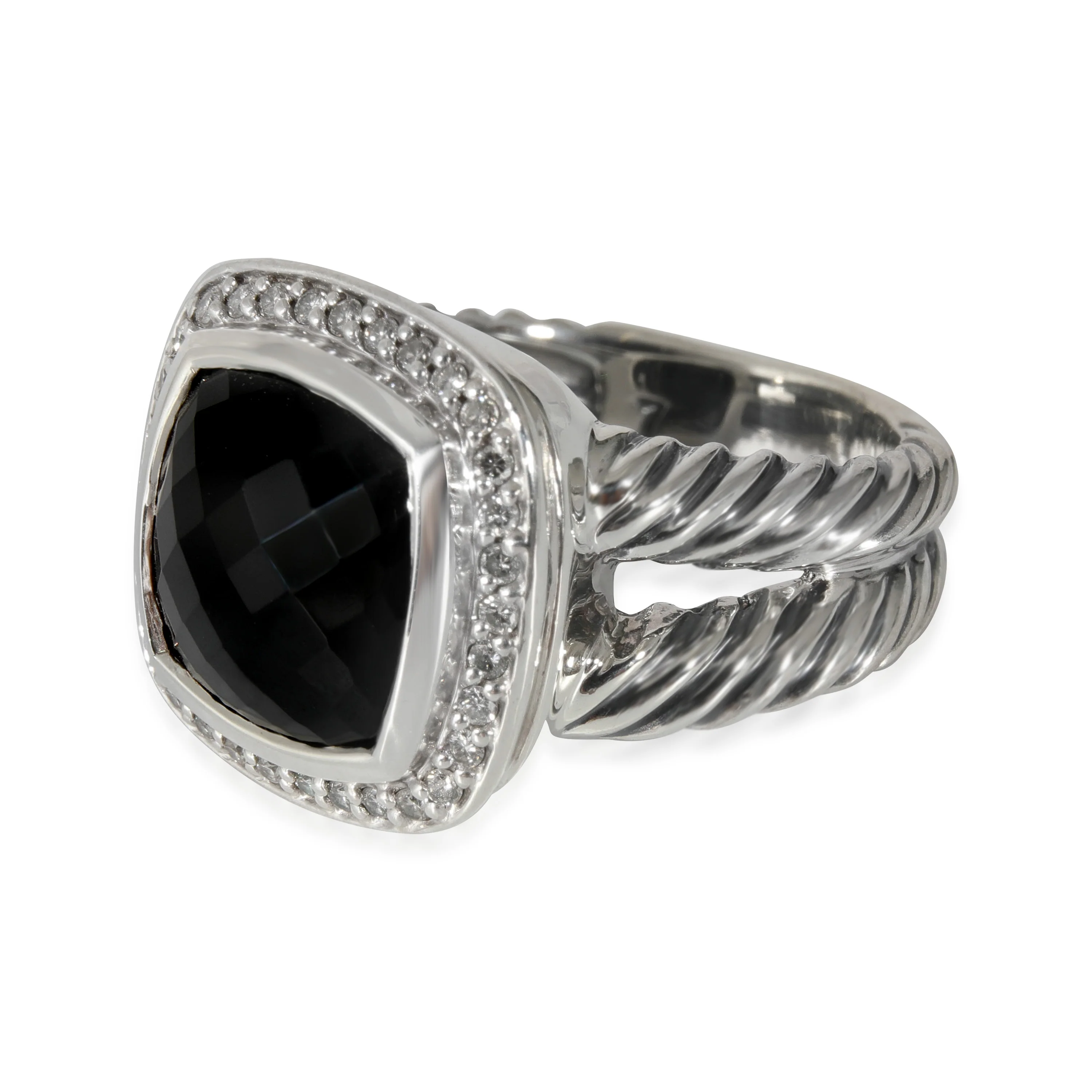 David Yurman Albion Onyx Ring in Sterling Silver Black 0.2 CTW - Image 2