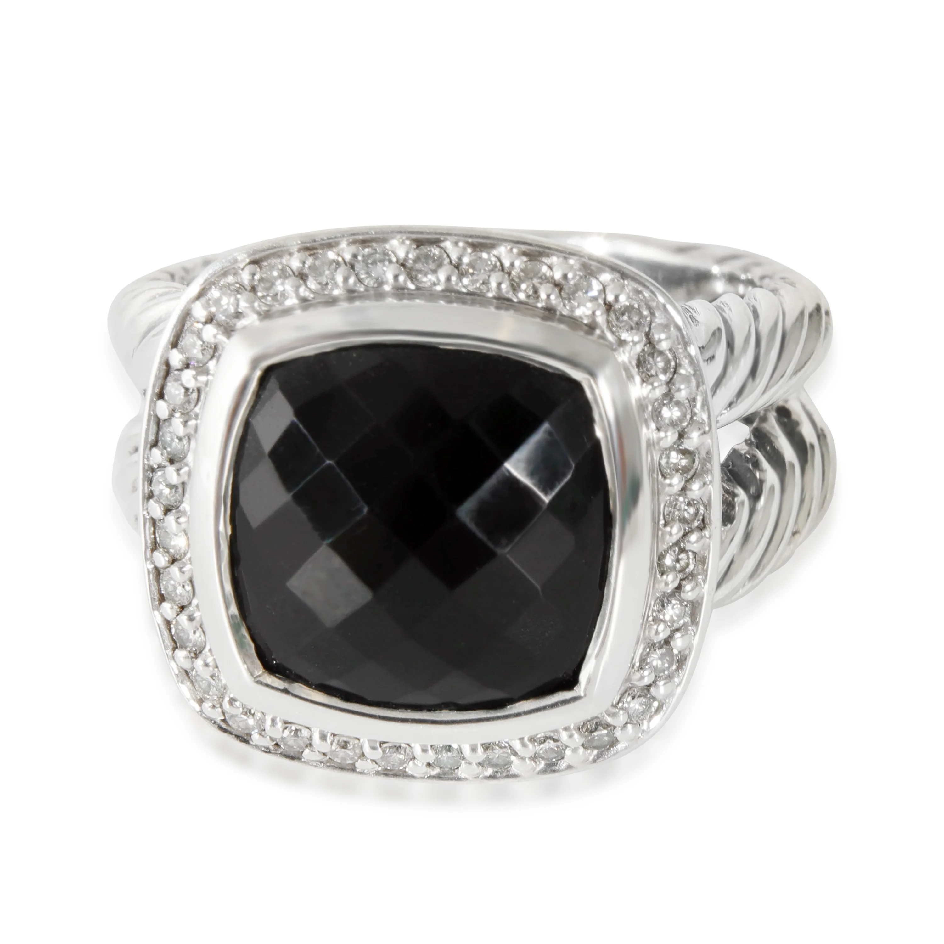 David Yurman Albion Onyx Ring in Sterling Silver Black 0.2 CTW - Image 4