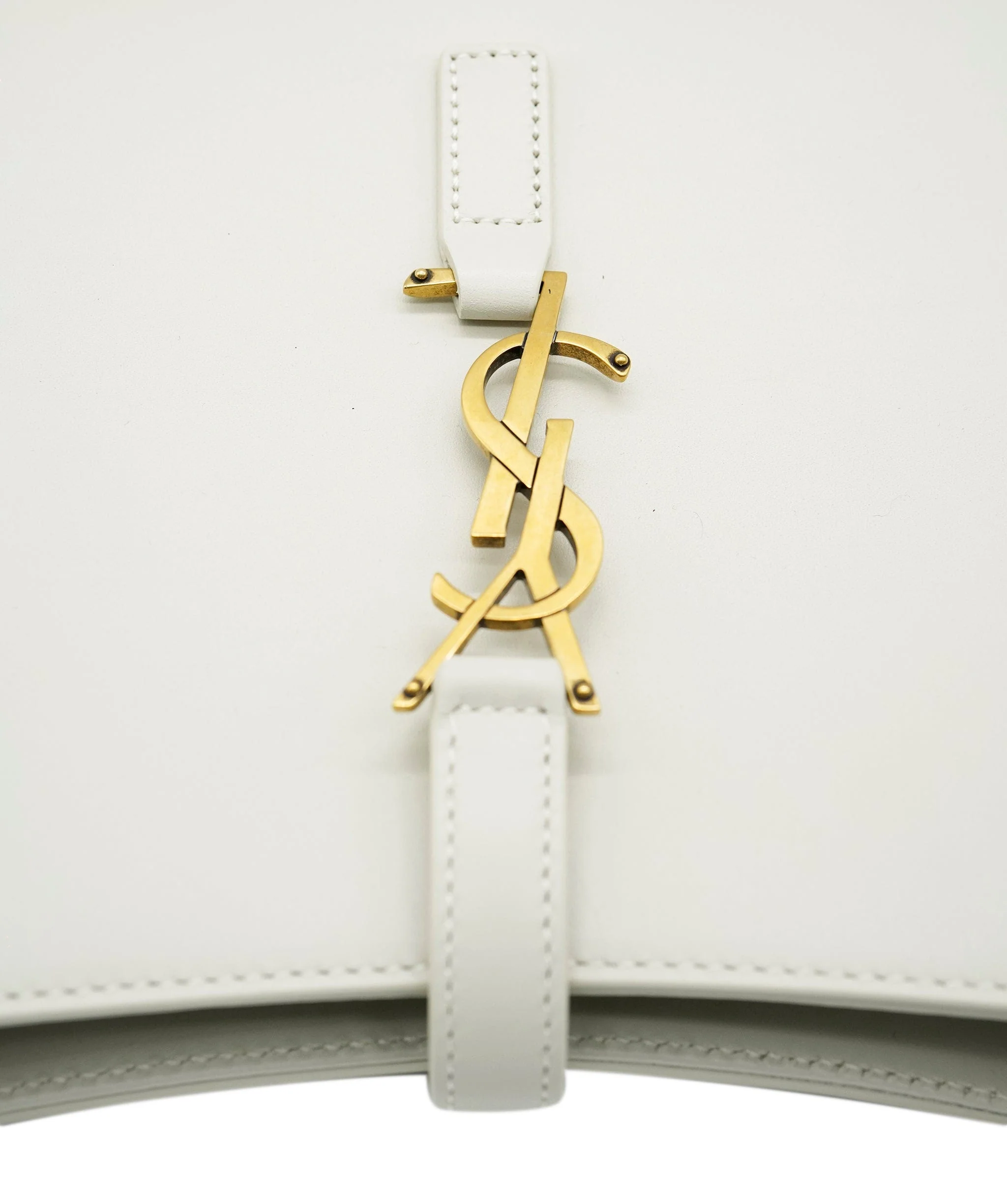 Saint Laurent Blanc Vintage Smooth Leather A Le 5 Hobo - Image 10
