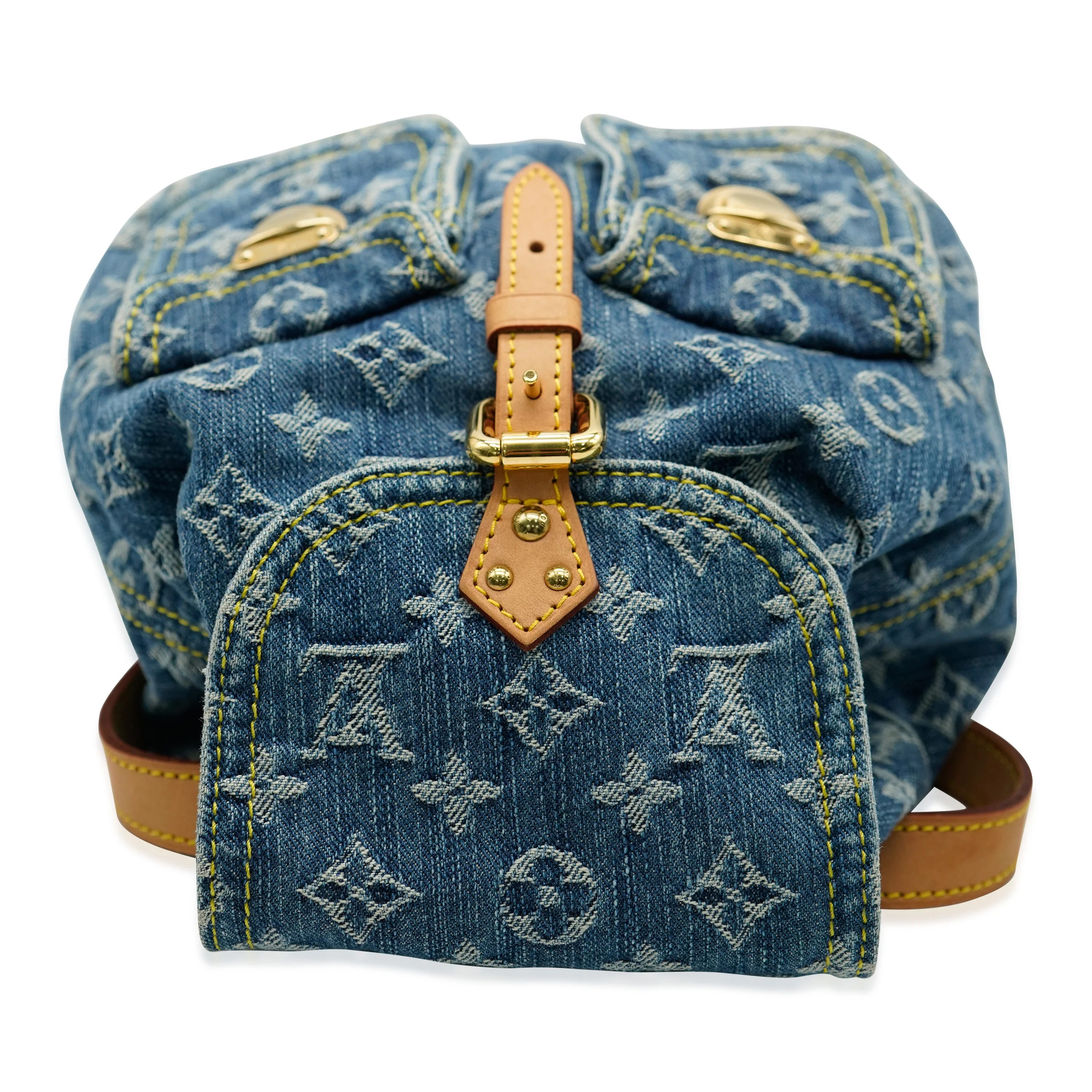 Louis Vuitton Blue Monogram Denim Sac a Dos PM - Image 3