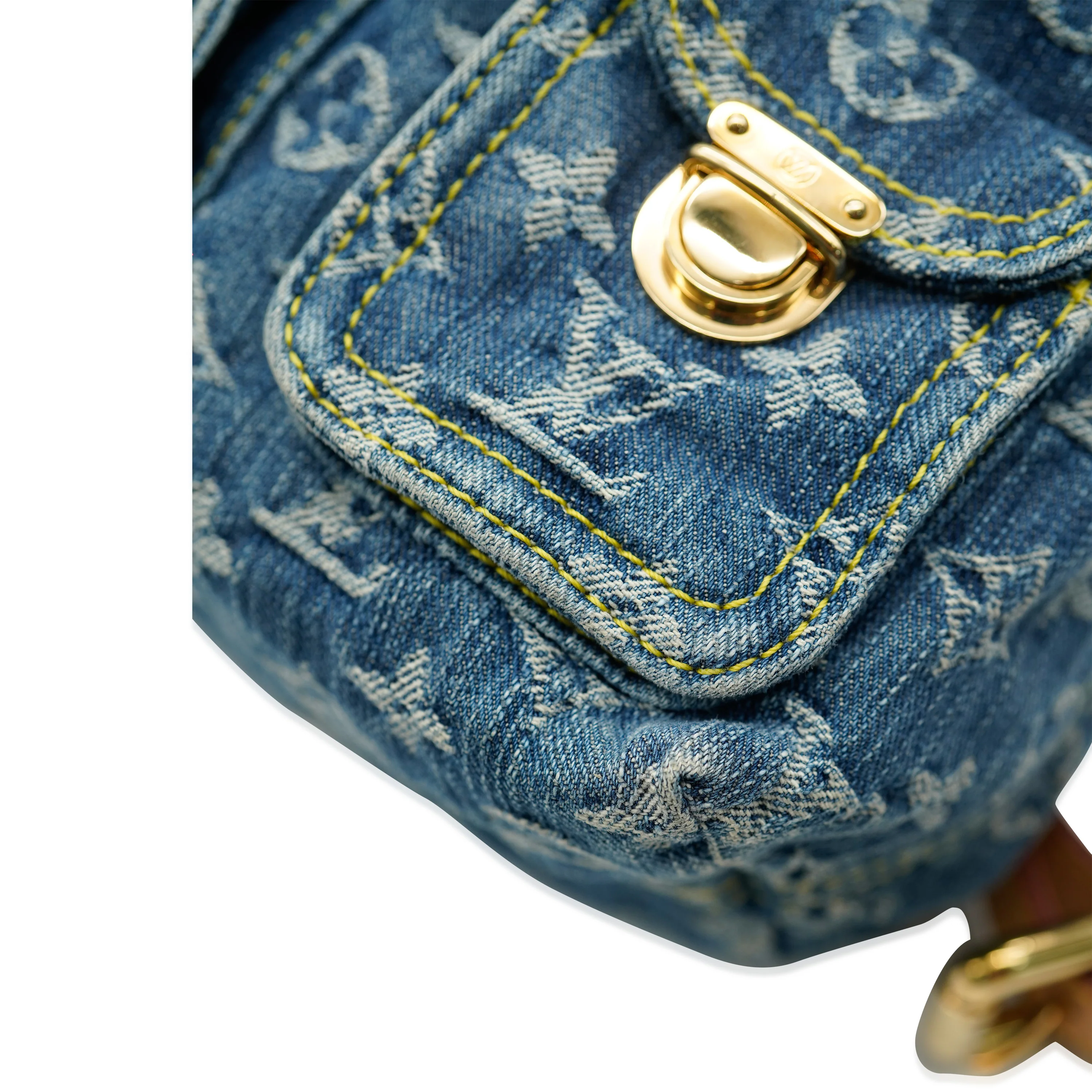 Louis Vuitton Blue Monogram Denim Sac a Dos PM - Image 9