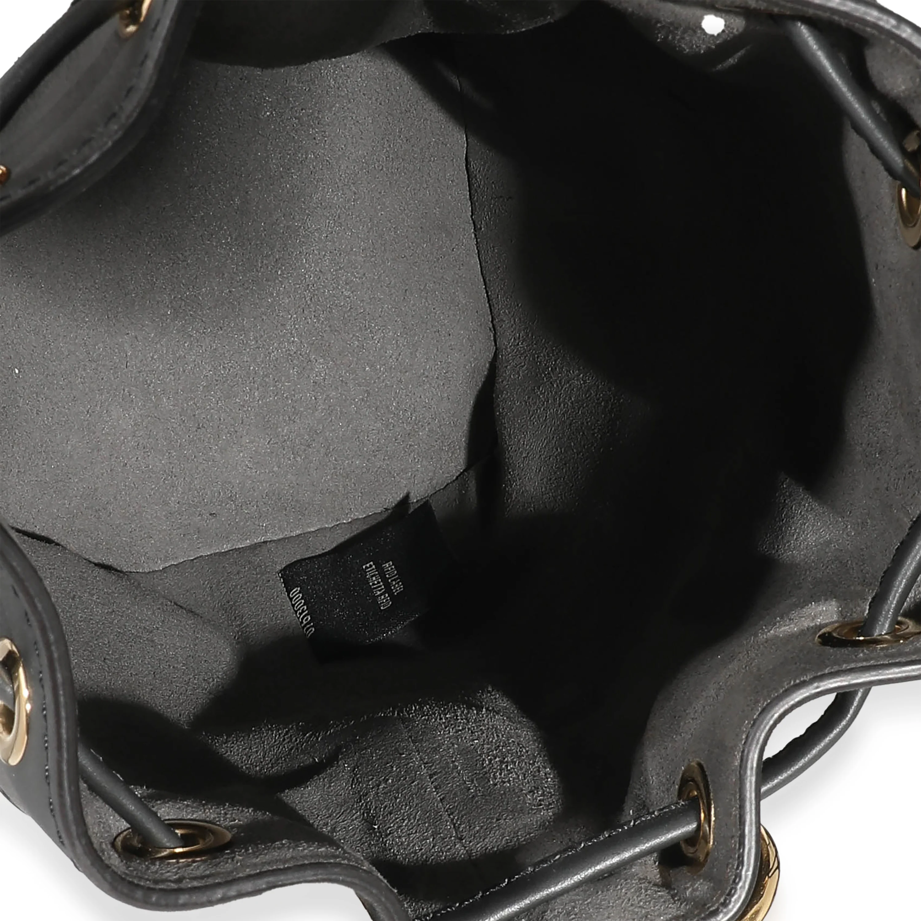 Fendi Grey Tapestry Fabric FF Mon Tresor Bucket Bag - Image 8