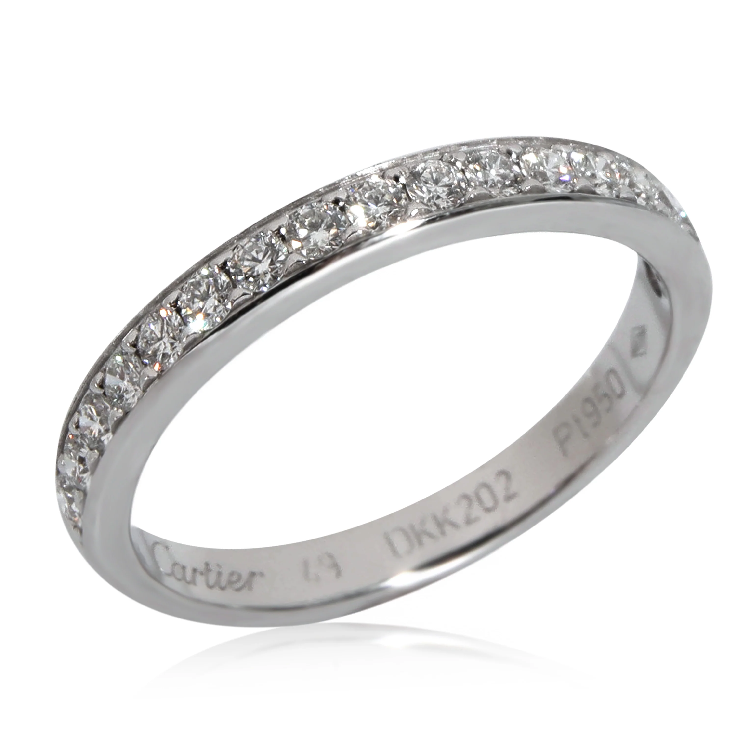 Cartier 1895 Wedding Band in  Platinum 0.27 CTW - Image 3
