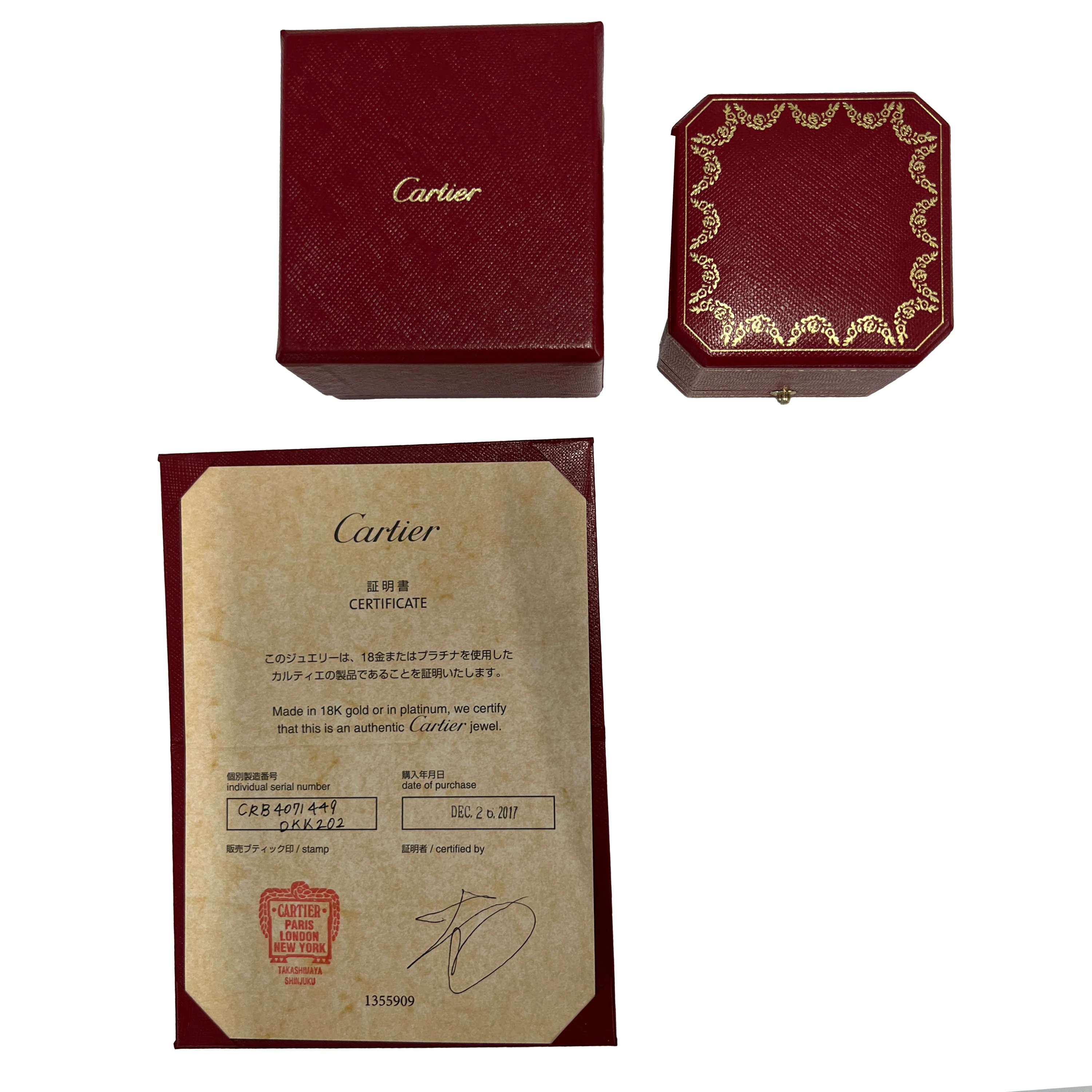 Cartier 1895 Wedding Band in  Platinum 0.27 CTW - Image 5