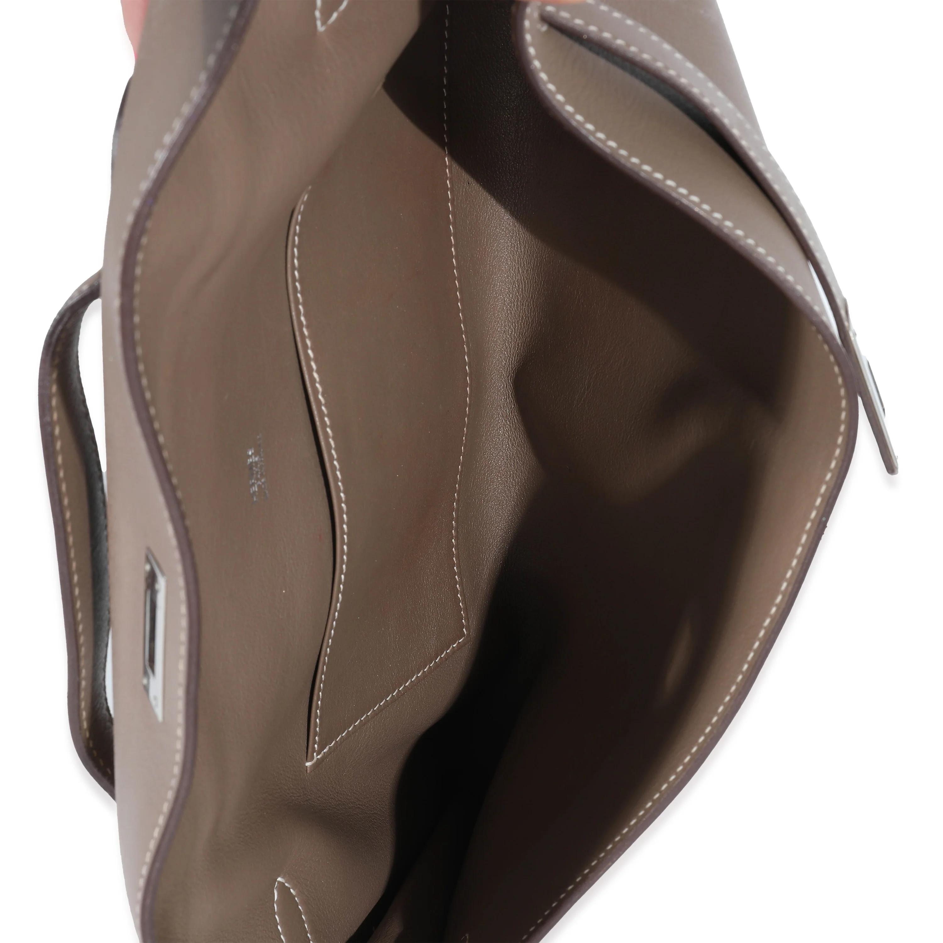 Swift Etoupe Kelly Longue Pochette PHW - Image 4