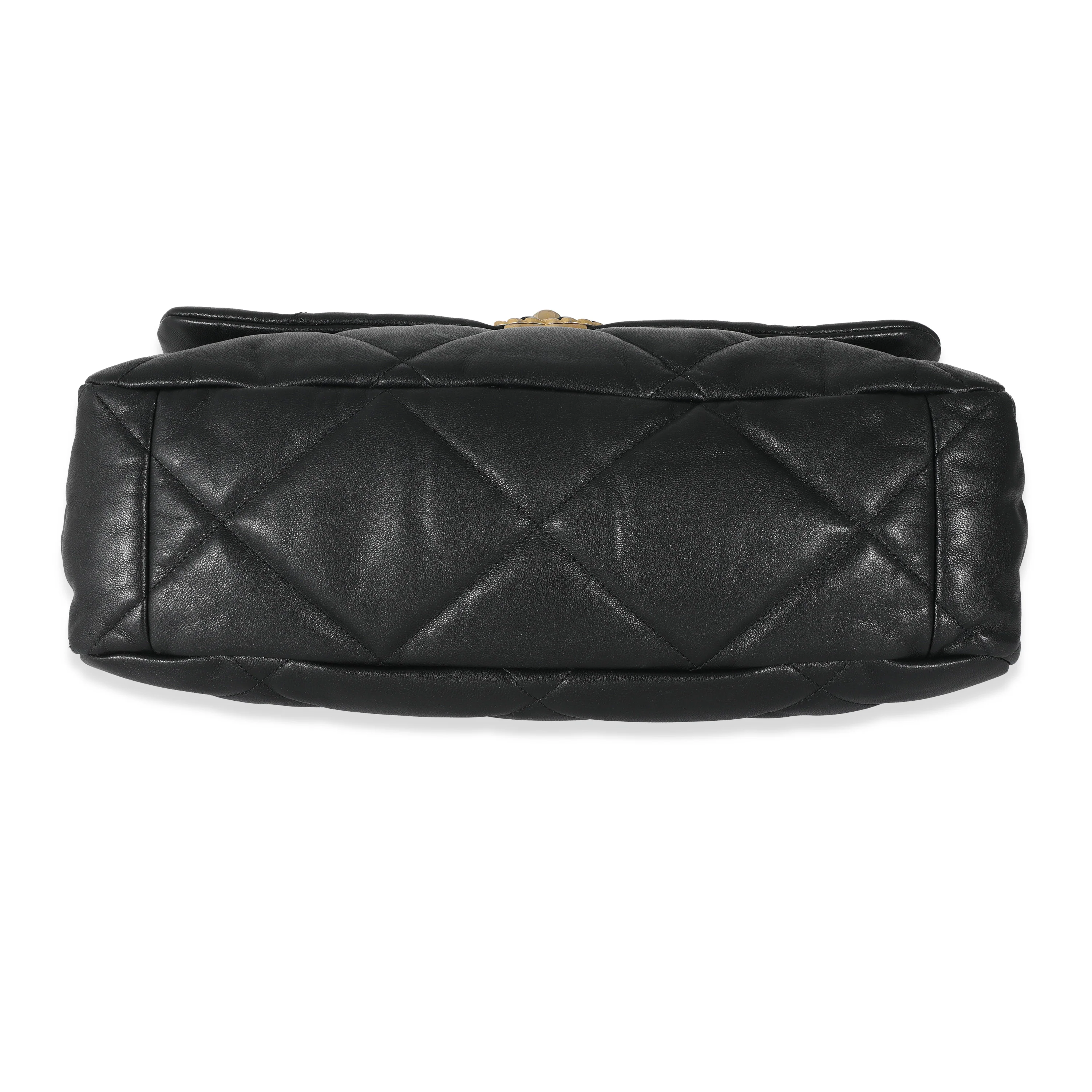 Chanel Black Quilted Lambskin Chanel 19 Maxi Flap Bag - Image 5
