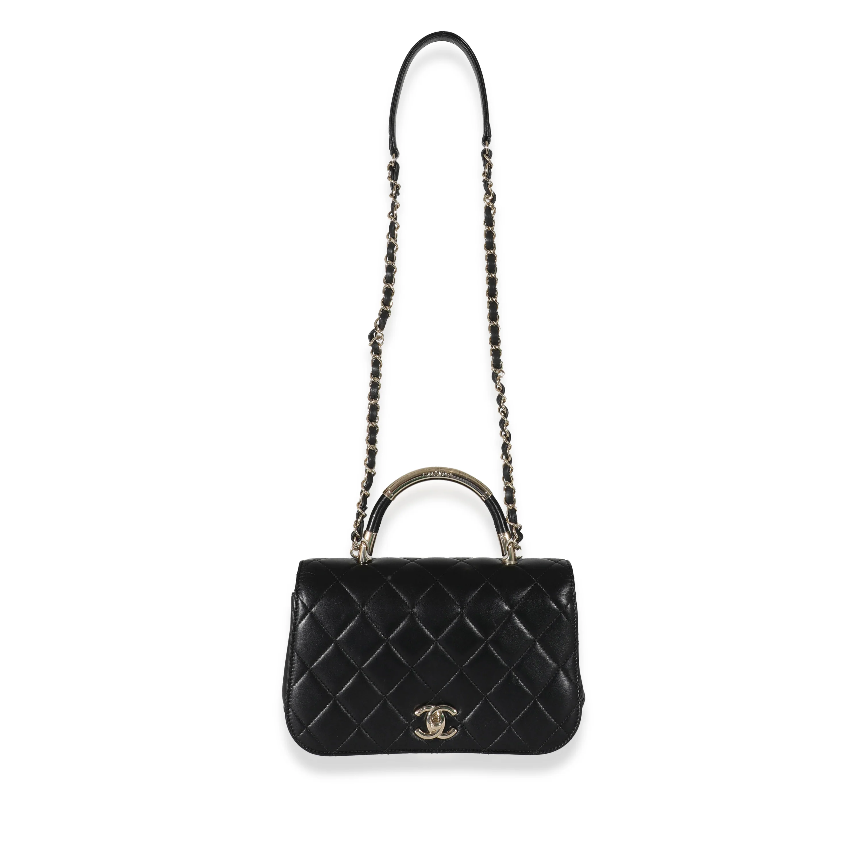 Chanel 17P Black Lambskin Chic Carry Flap Bag - Image 5