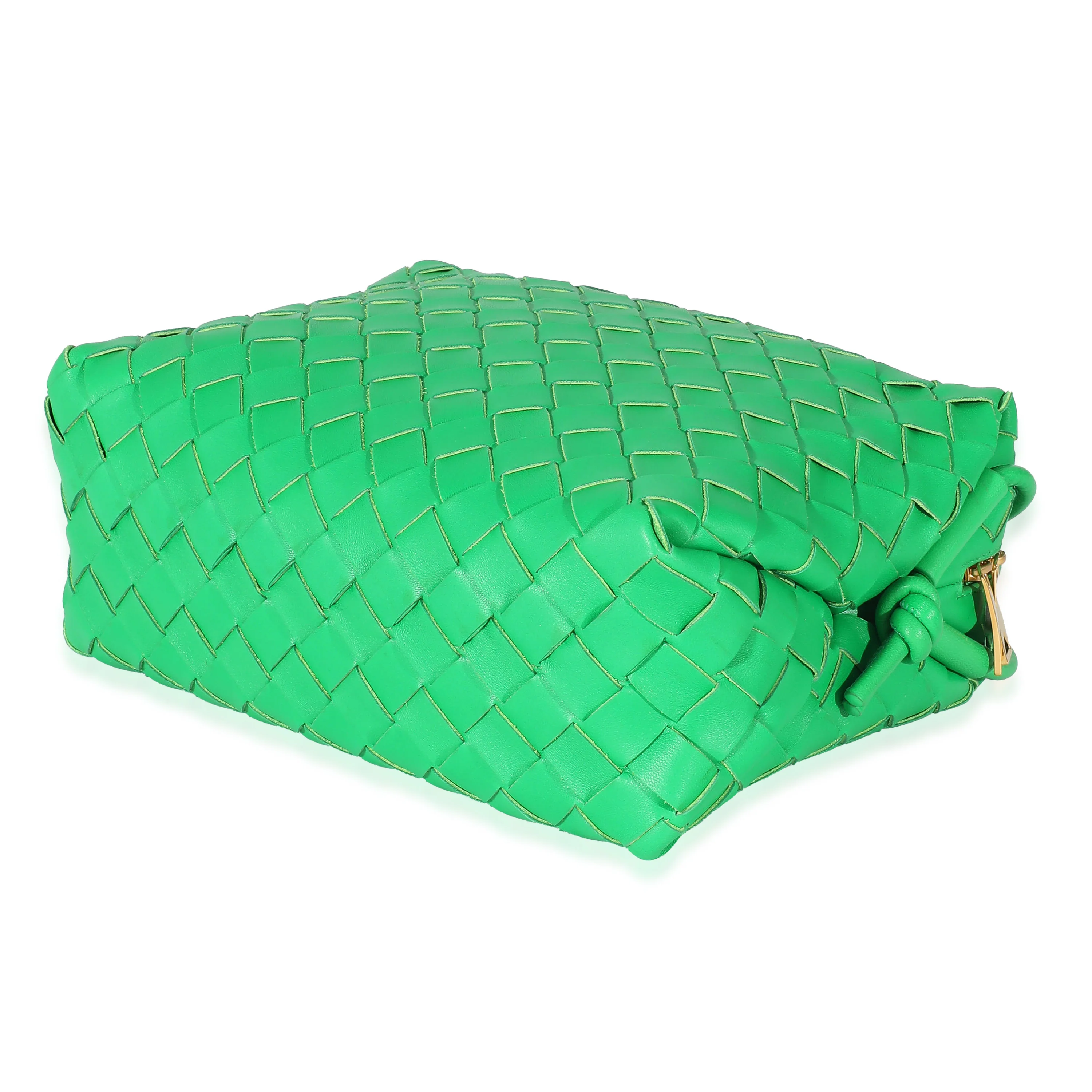 Bottega Veneta Parakeet Intrecciato Lambskin Small Loop Camera Bag - Image 6