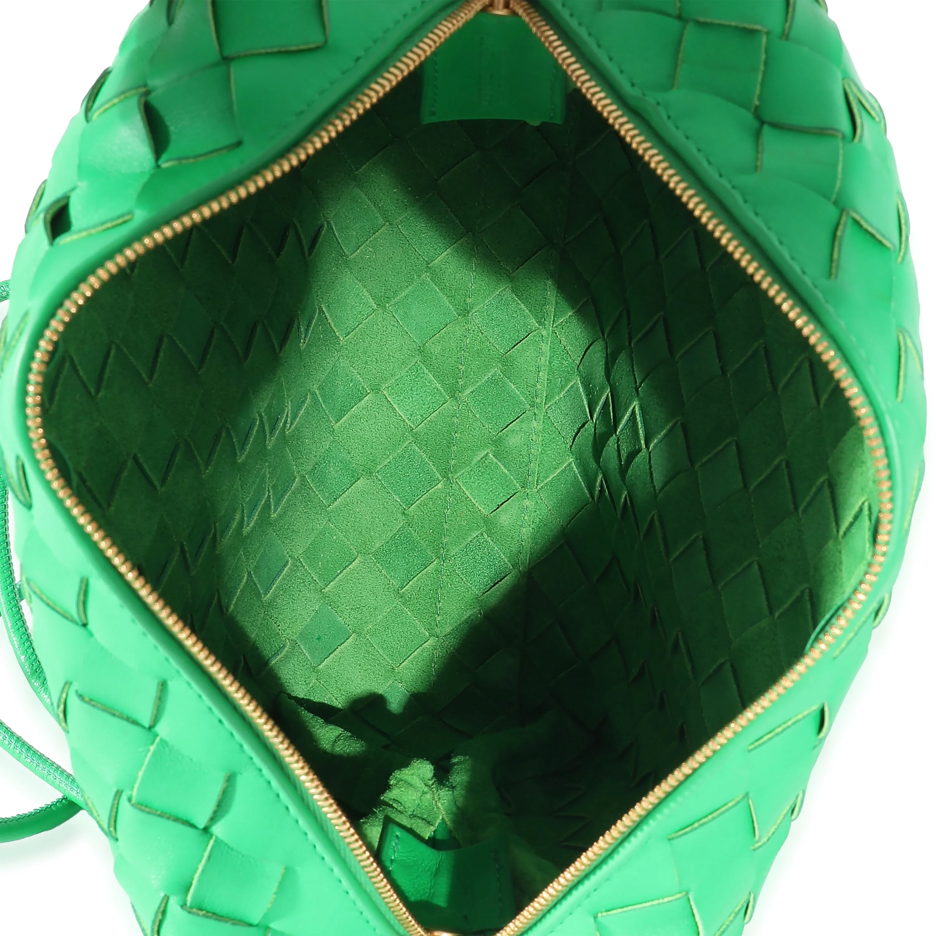 Bottega Veneta Parakeet Intrecciato Lambskin Small Loop Camera Bag - Image 8