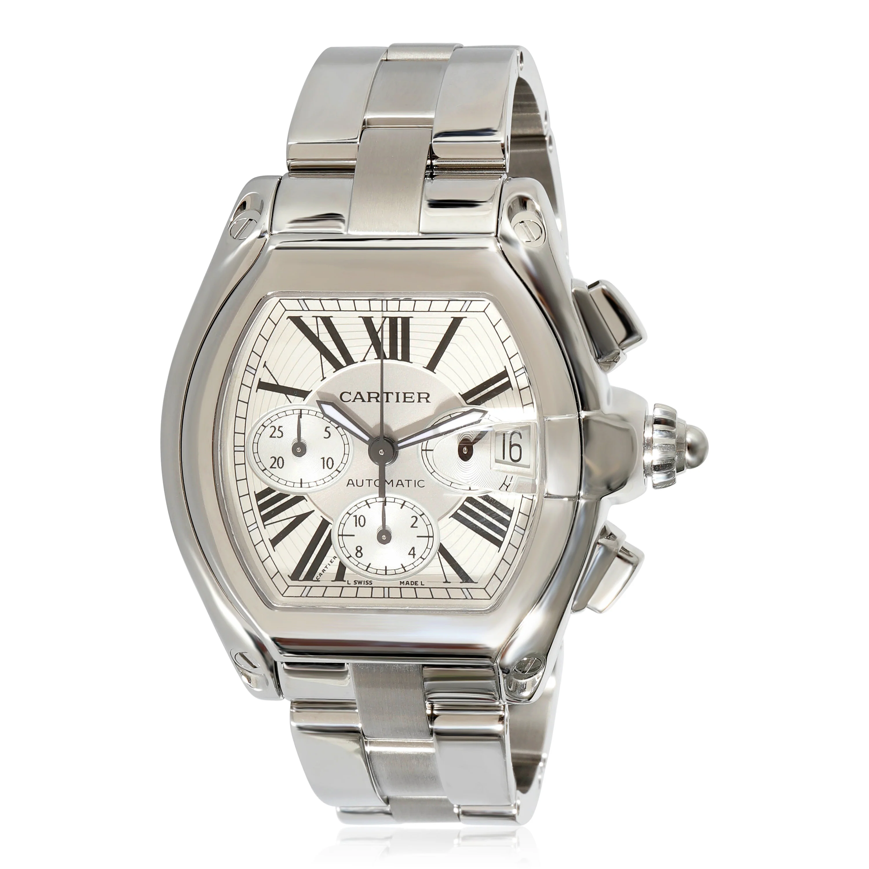 Cartier Roadster W62019X6 Mens Watch in  Stainless Steel - Image 5