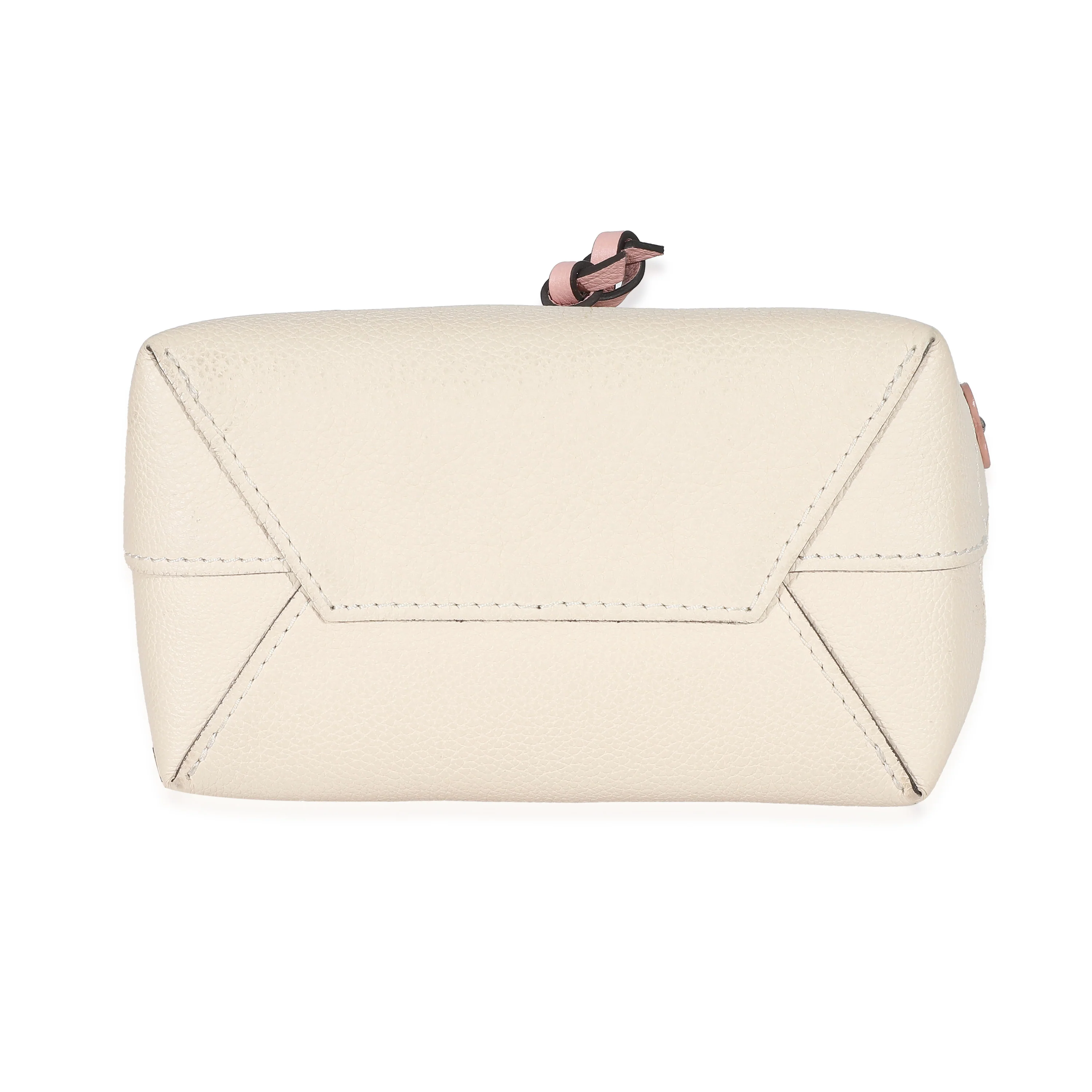 Louis Vuitton Creme Calfskin Mechanical Flower Lockme Mini Backpack - Image 6