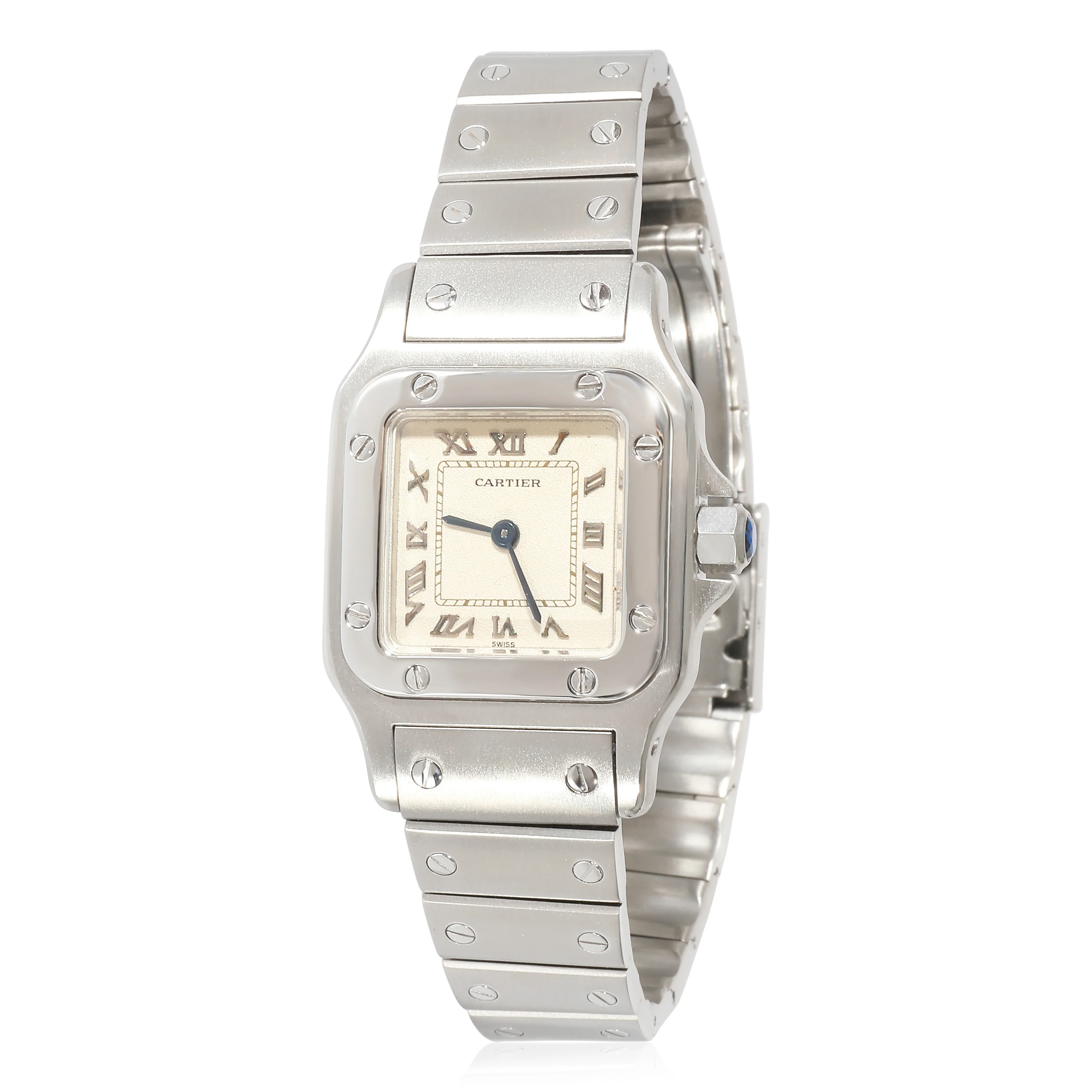 Cartier Santos de Cartier 1565 Womens Watch in  Stainless Steel