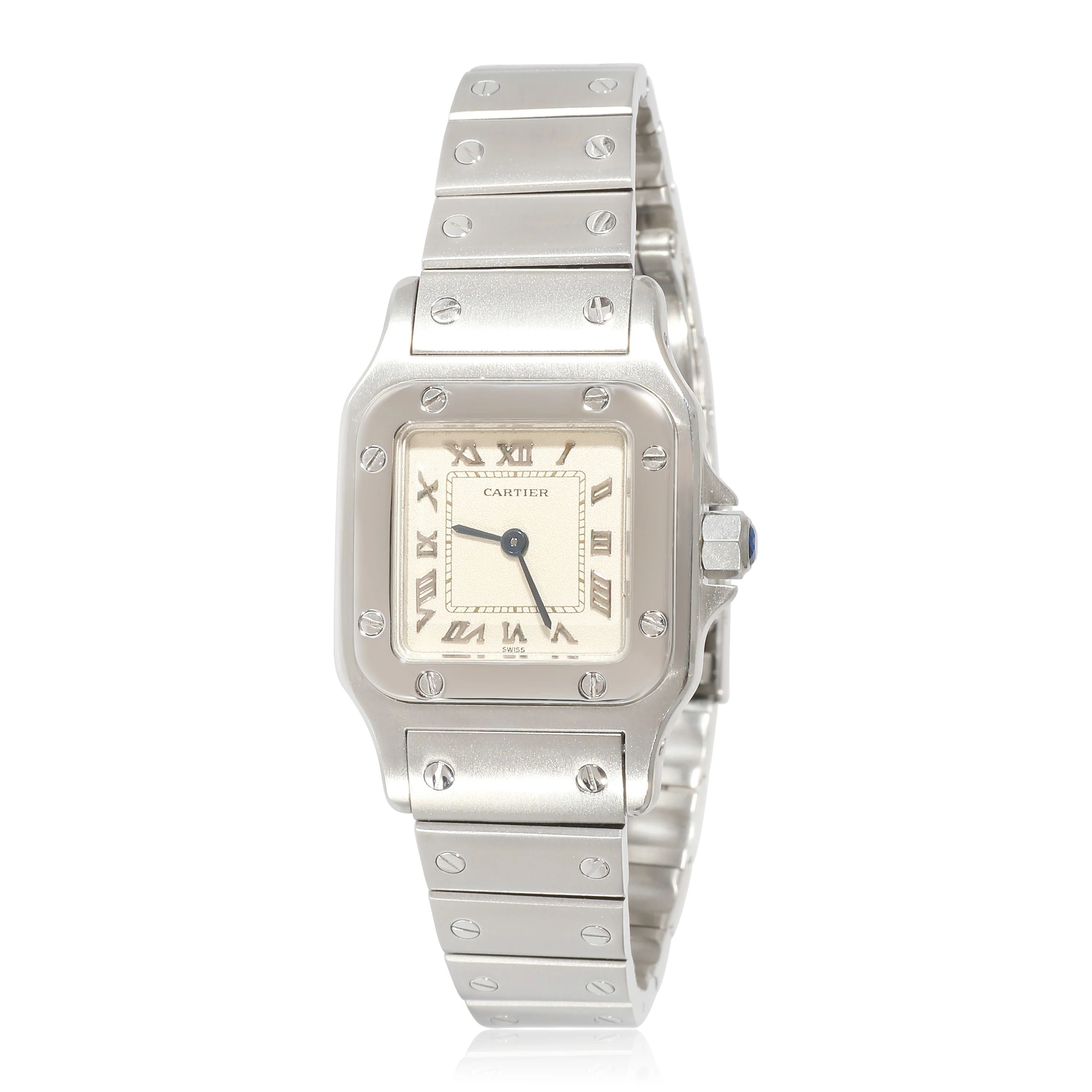 Cartier Santos de Cartier 1565 Womens Watch in  Stainless Steel - Image 5