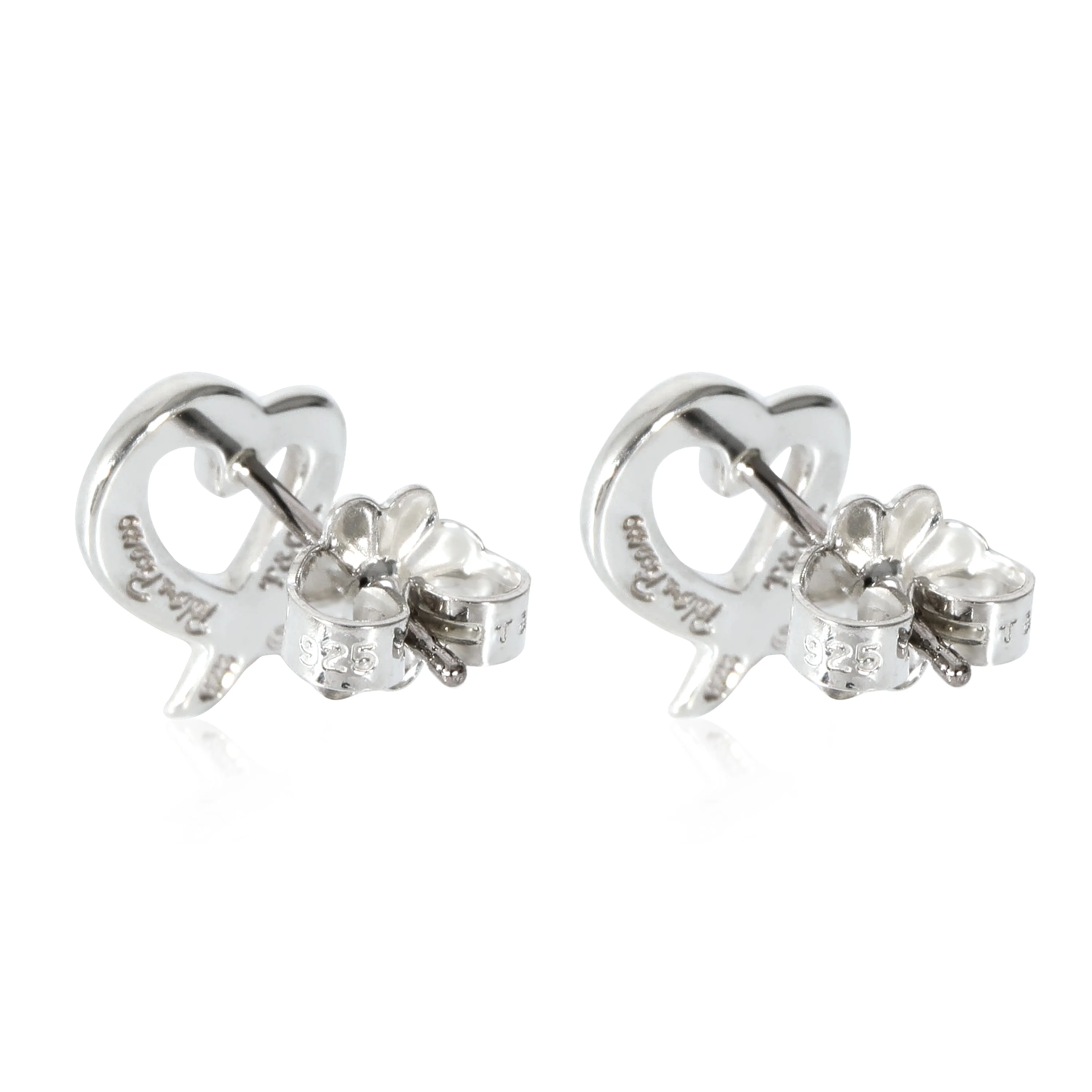 Tiffany & Co. Paloma Picasso Loving Hearts Earrings in Sterling Silver - Image 3