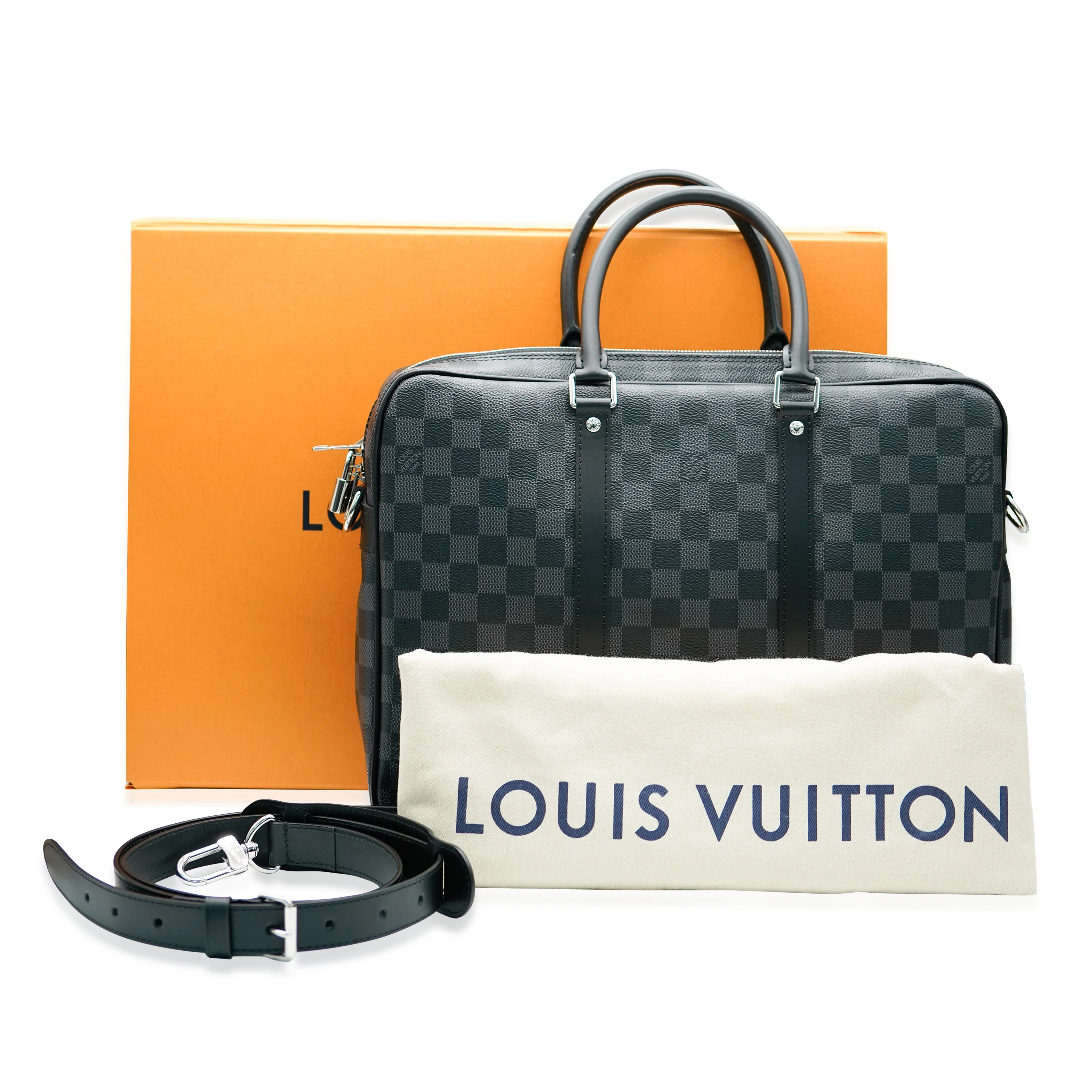 Louis Vuitton Damier Graphite Canvas Porte Documents Voyage PM - Image 10