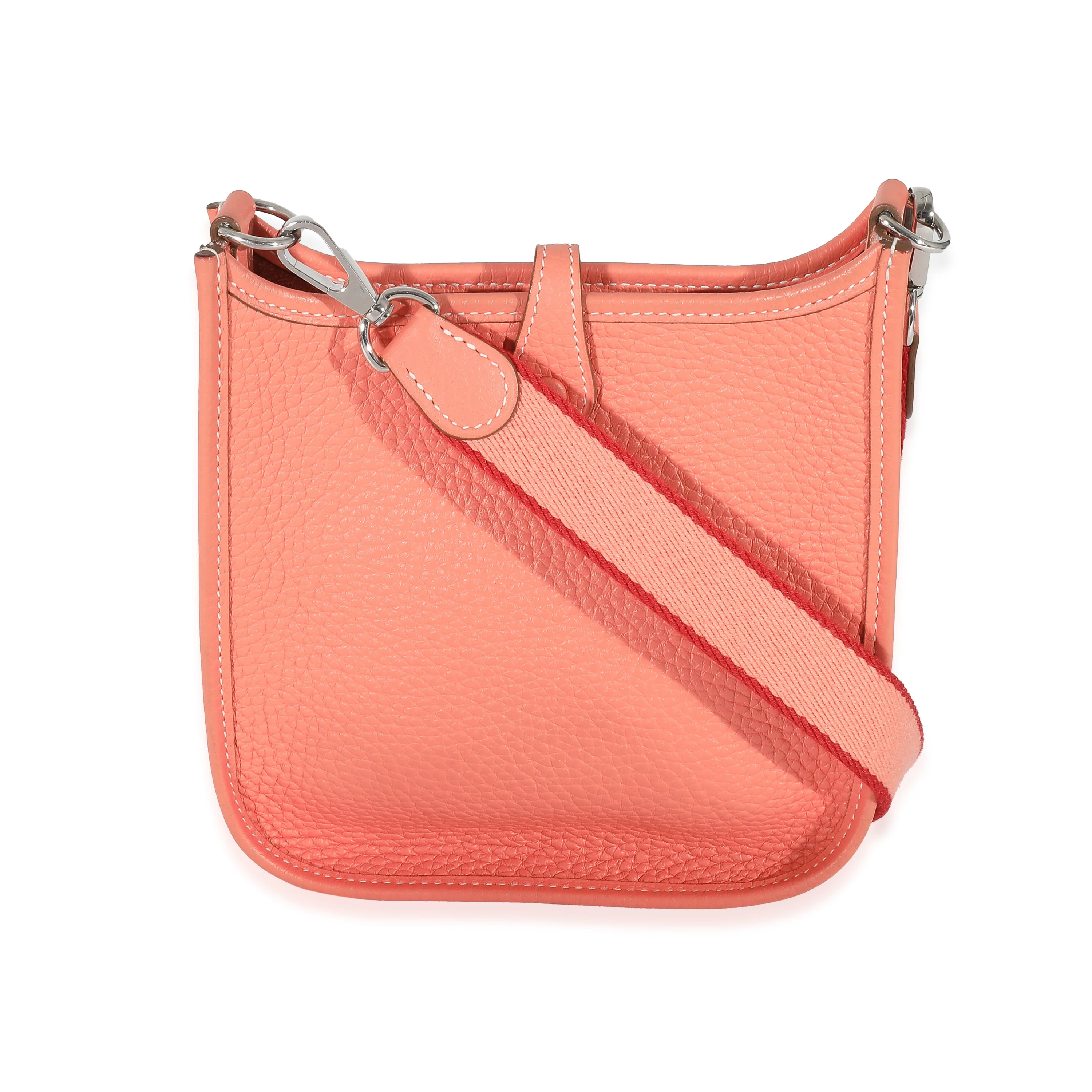 Hermès Clemence Flamingo Coral Mini Evelyne TPM 16 - Image 3