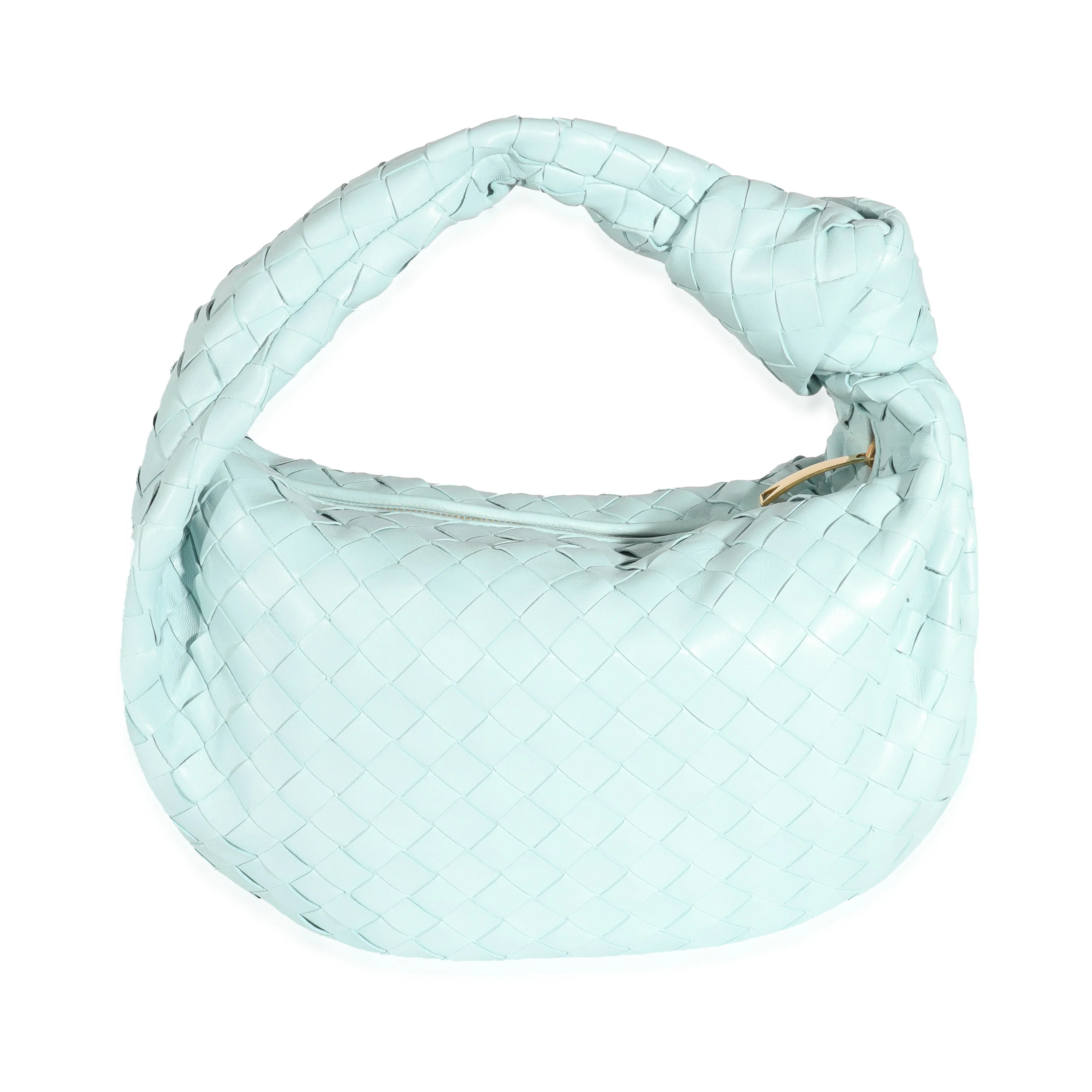 Bottega Veneta Nappa Teal Washed Intrecciato Teen Jodie - Image 3