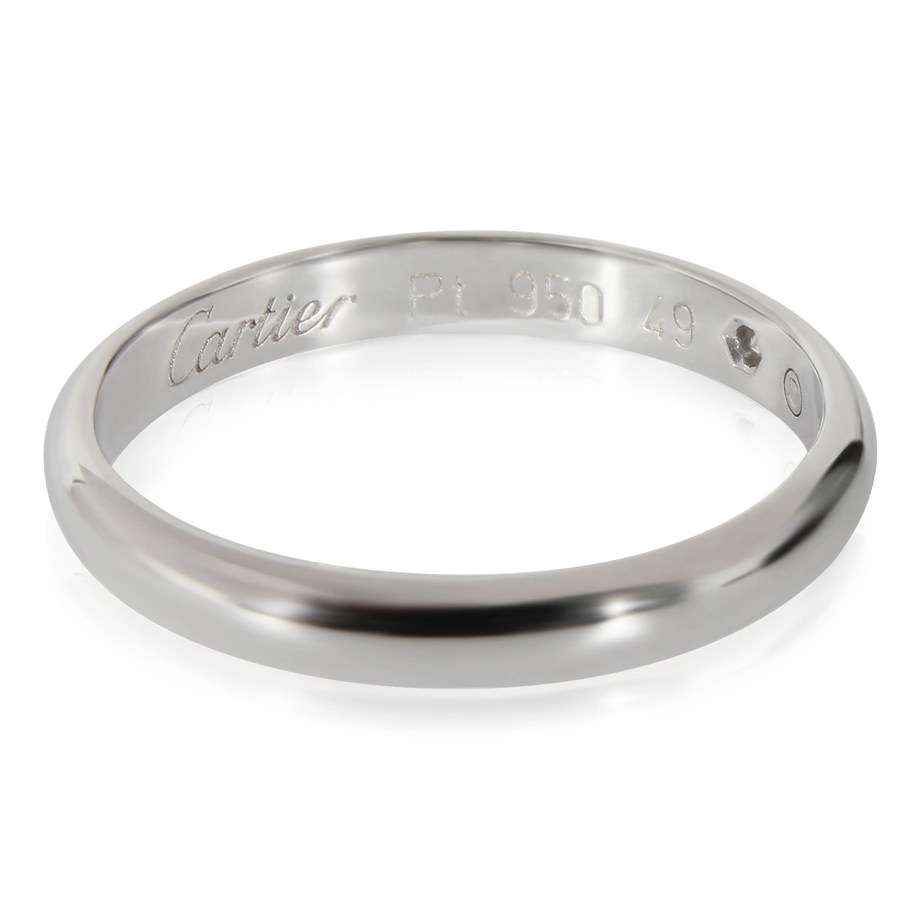 Cartier 1895 Diamond Band in Platinum 0.01 CTW - Image 3