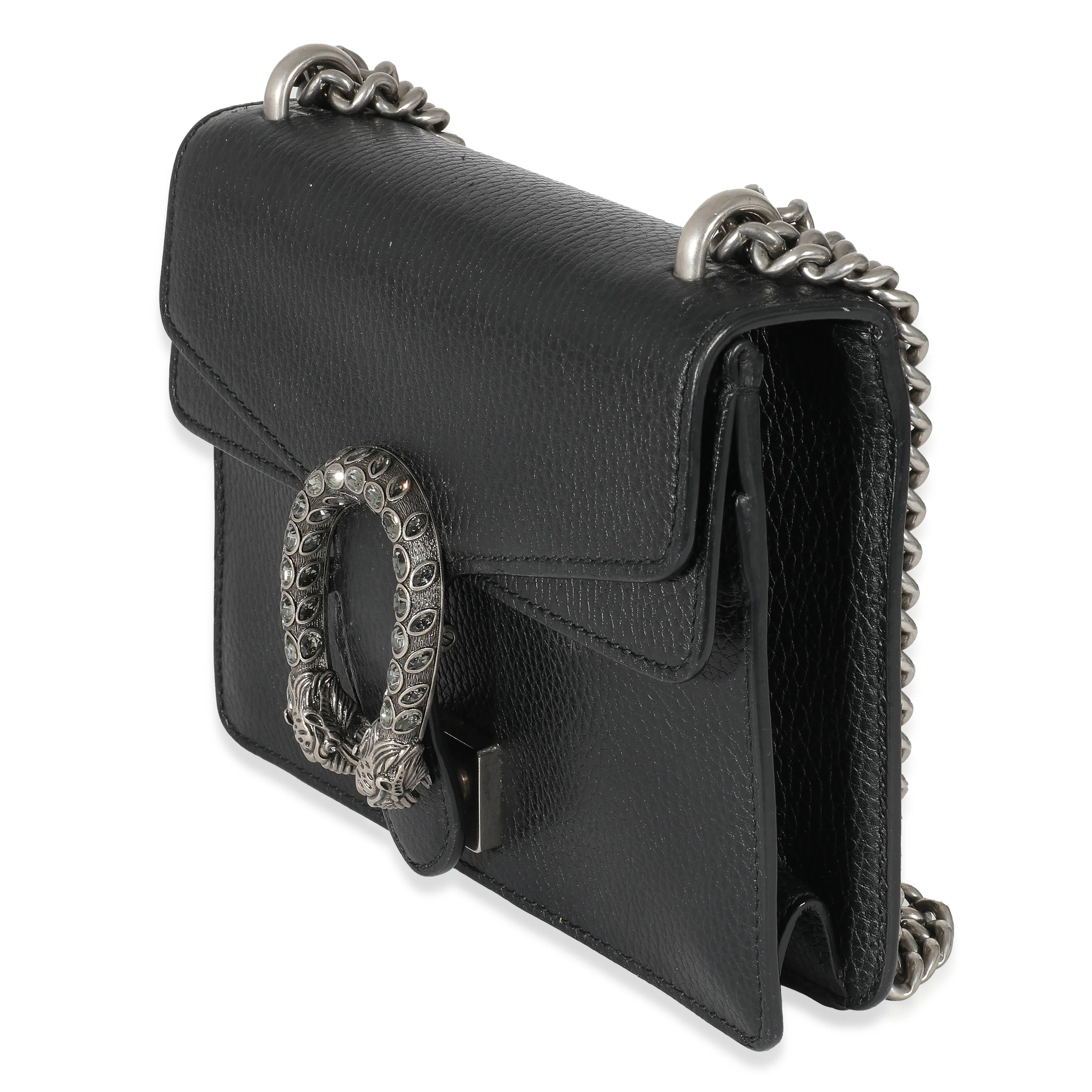 Gucci Black Leather Mini Dionysus - Image 2