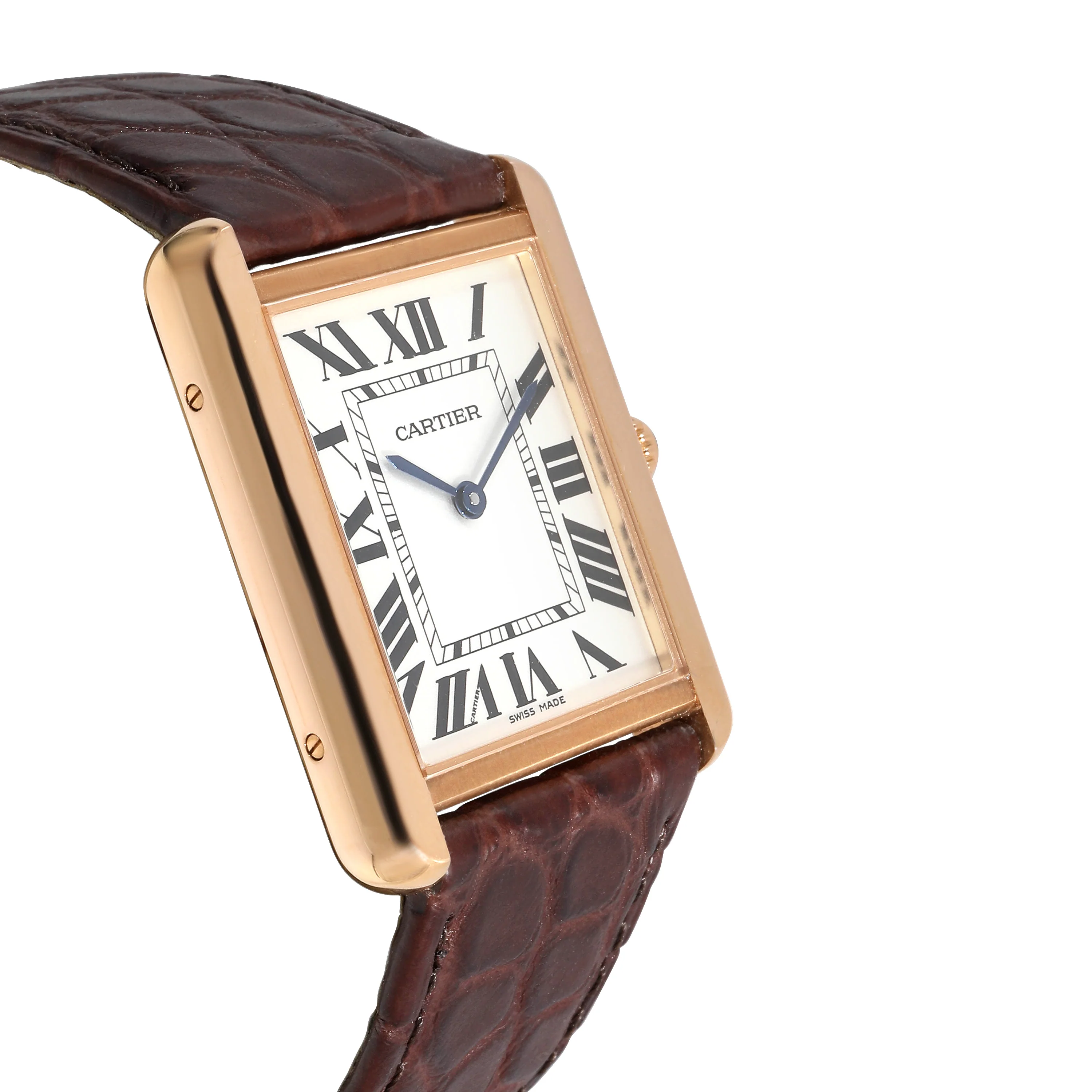 Cartier Tank Solo W5200025 Unisex Watch in 18kt Rose Gold/Stainless Steel - Image 3