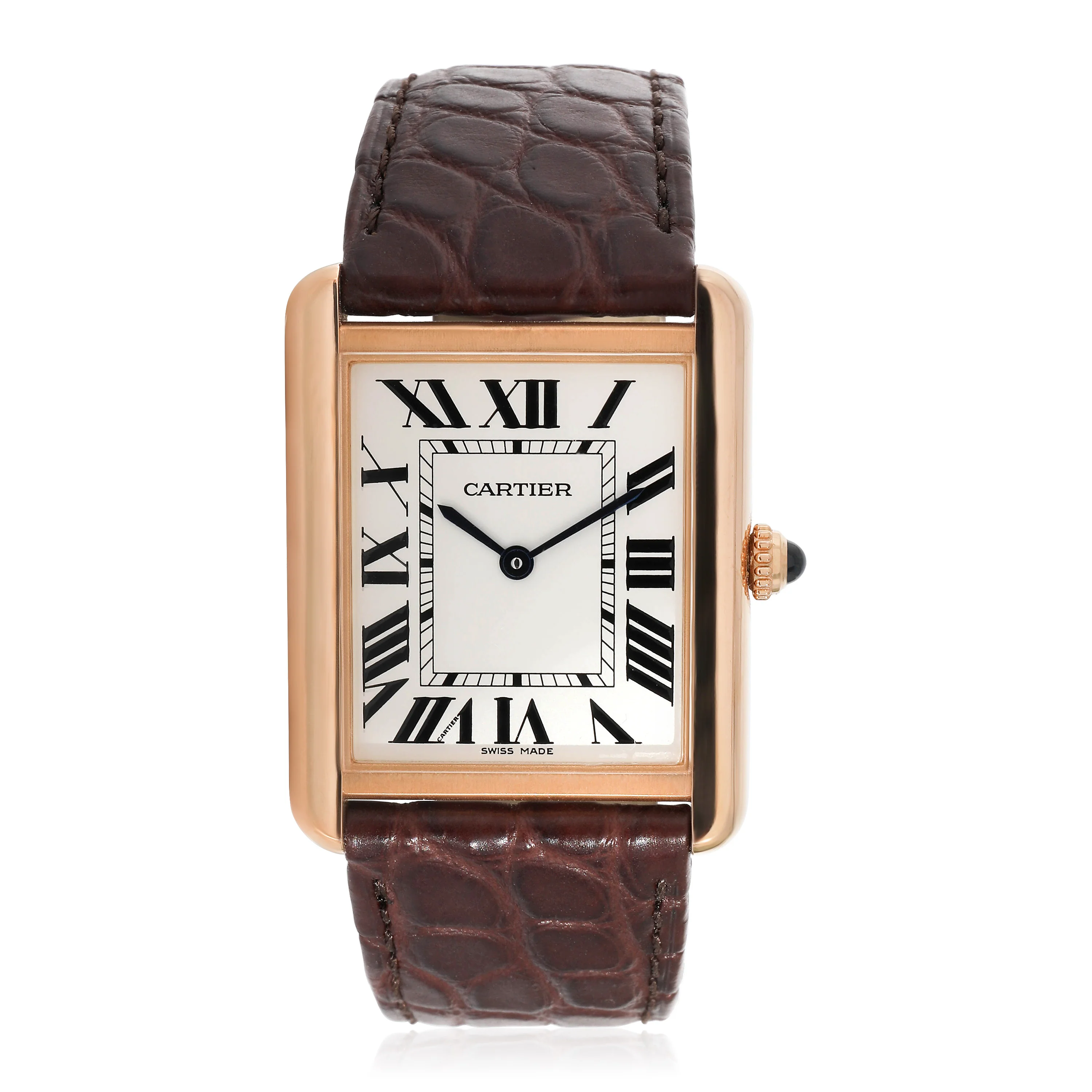 Cartier Tank Solo W5200025 Unisex Watch in 18kt Rose Gold/Stainless Steel - Image 5