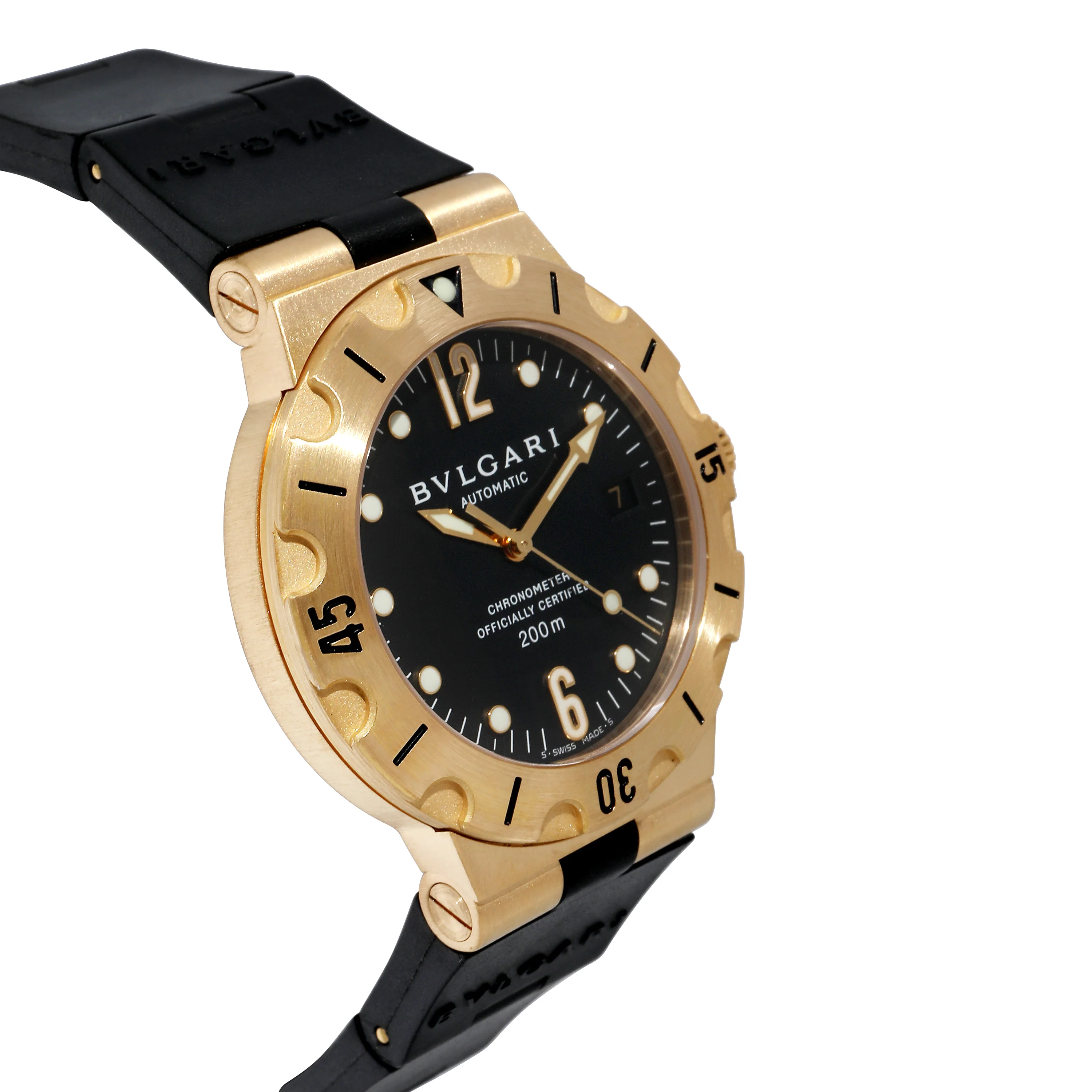 BVLGARI Diagono SD 38 G Mens Watch in 18k Yellow Gold - Image 2