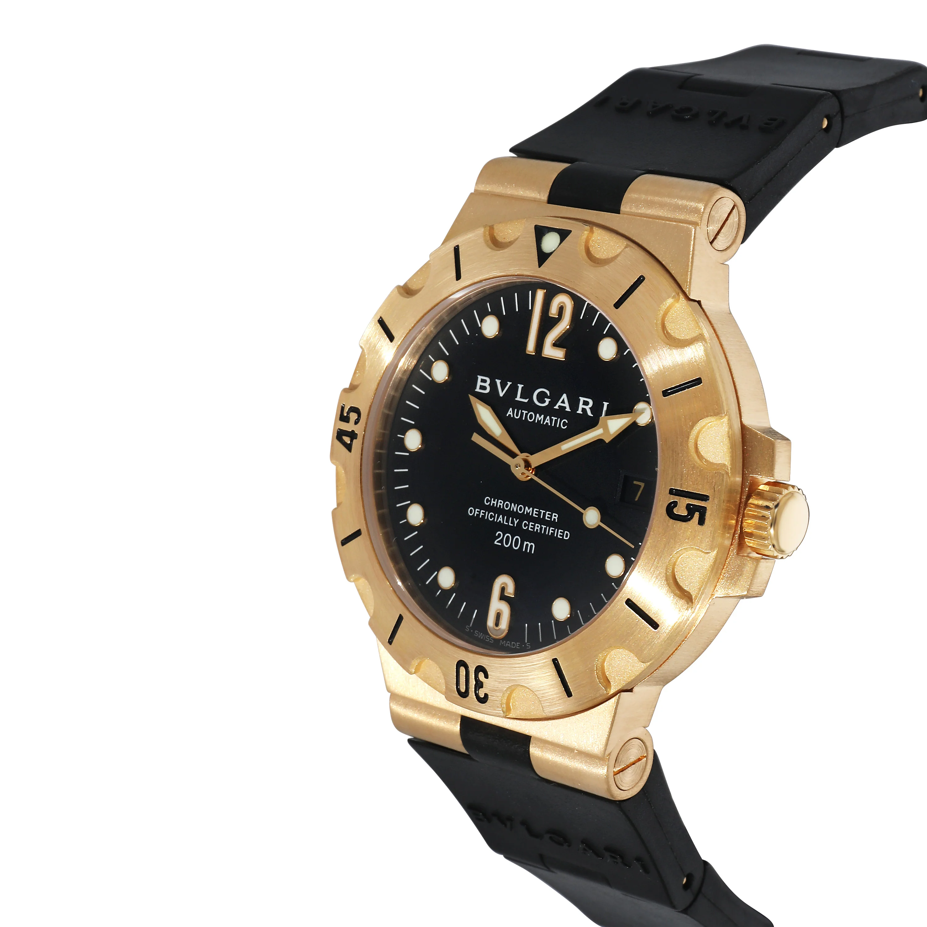 BVLGARI Diagono SD 38 G Mens Watch in 18k Yellow Gold - Image 3