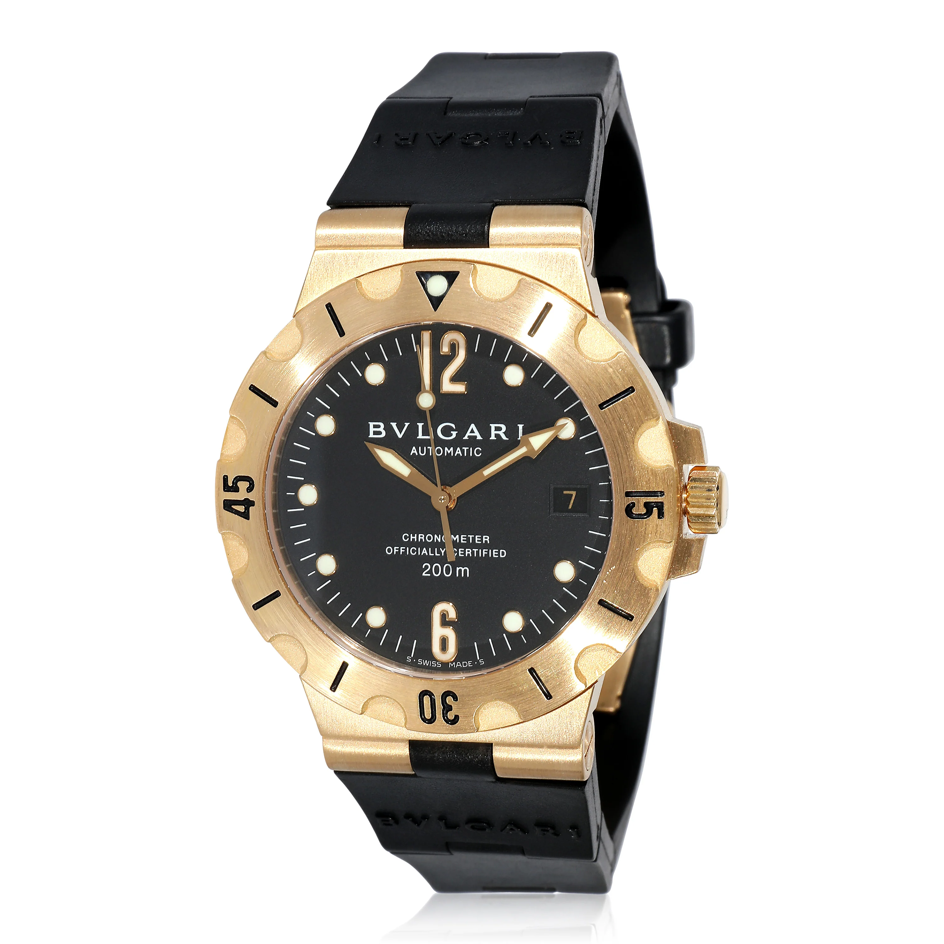 BVLGARI Diagono SD 38 G Mens Watch in 18k Yellow Gold - Image 5