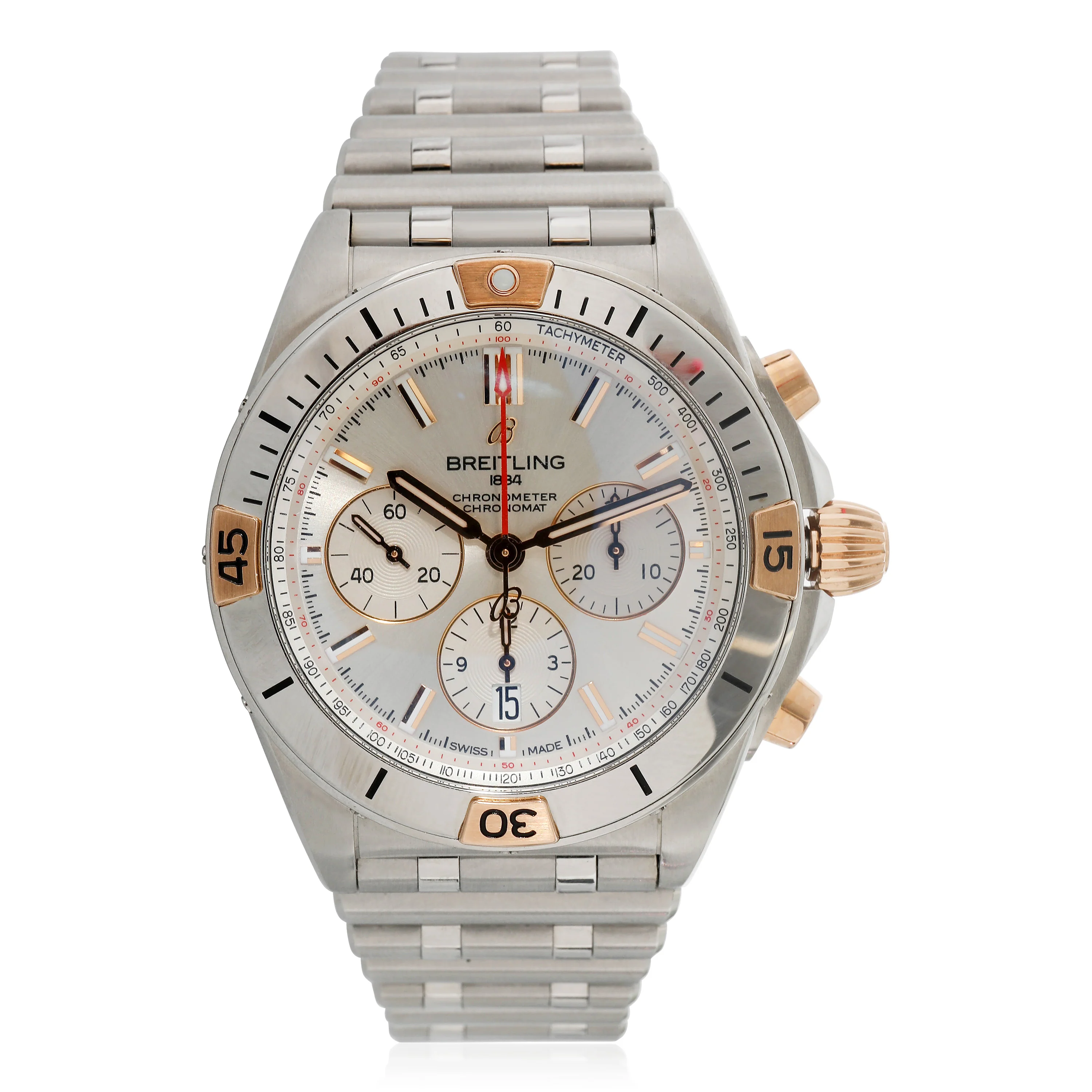 Breitling Chronomat B01 42 IB0134101G1A1 Mens Watch in 18kt Rose Gold/Stainless - Image 6