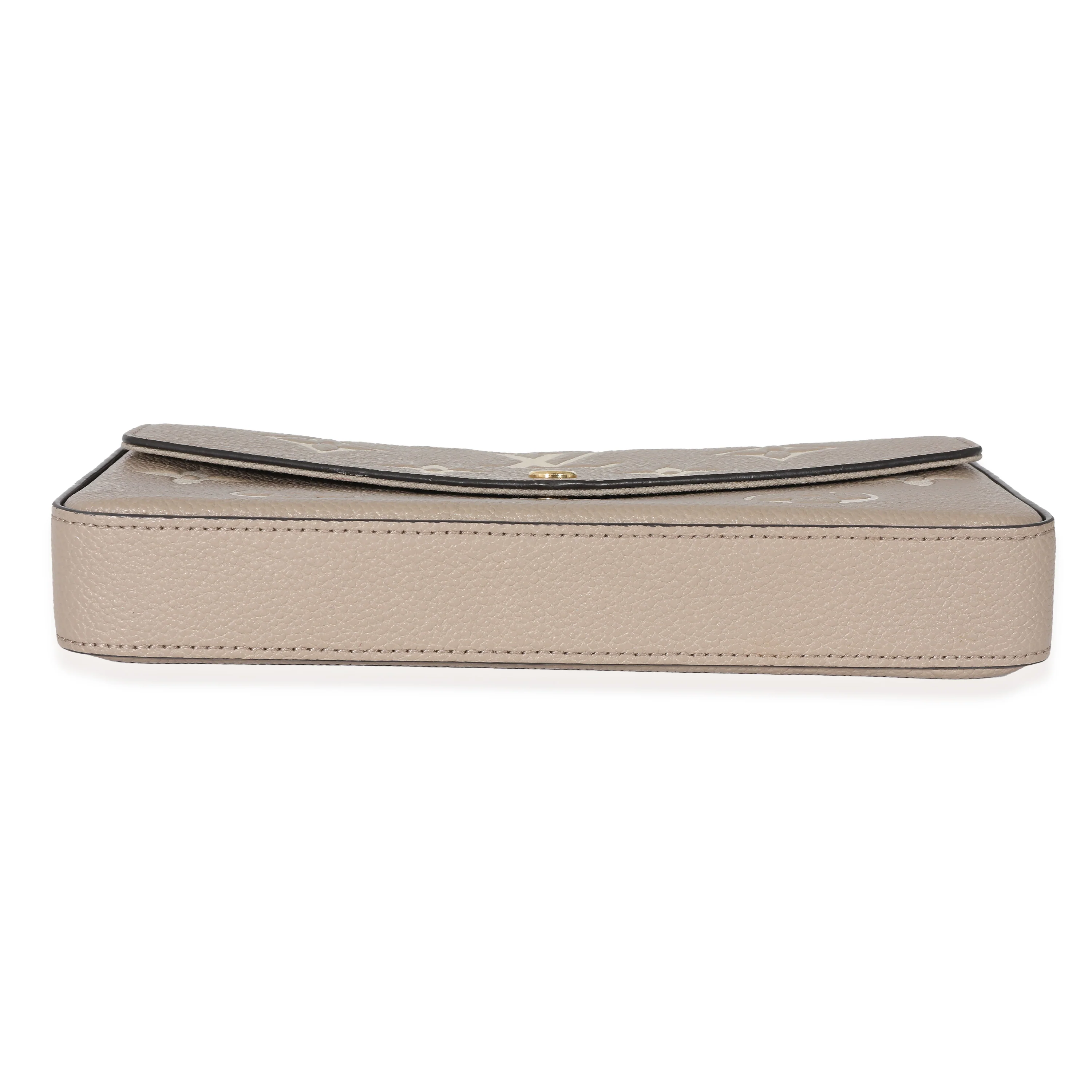 Louis Vuitton Tourterelle Creme Empreinte Monogram Giant Félicie Pochette - Image 5