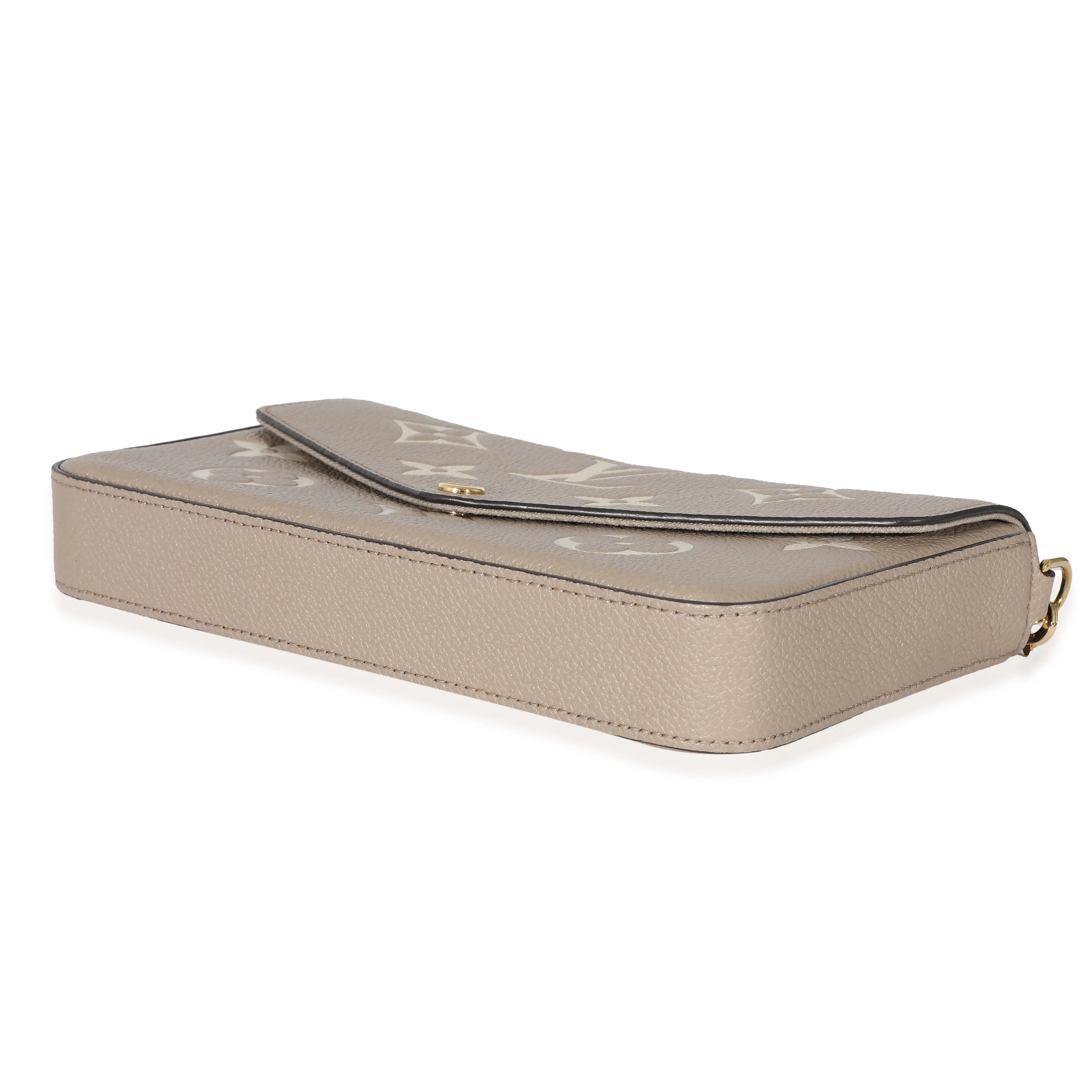 Louis Vuitton Tourterelle Creme Empreinte Monogram Giant Félicie Pochette - Image 7
