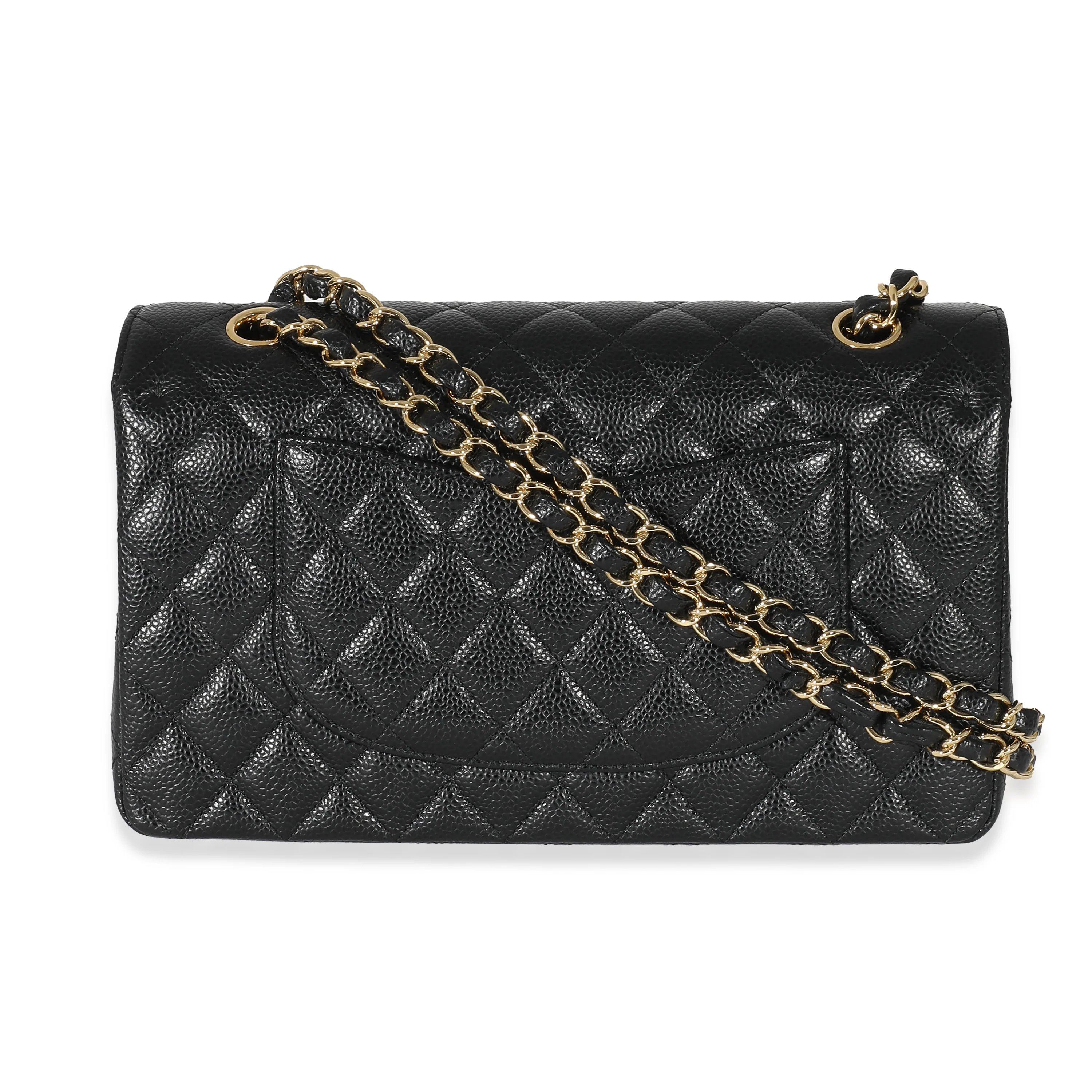 Chanel Black Caviar Medium Classic Double Flap Bag - Image 3