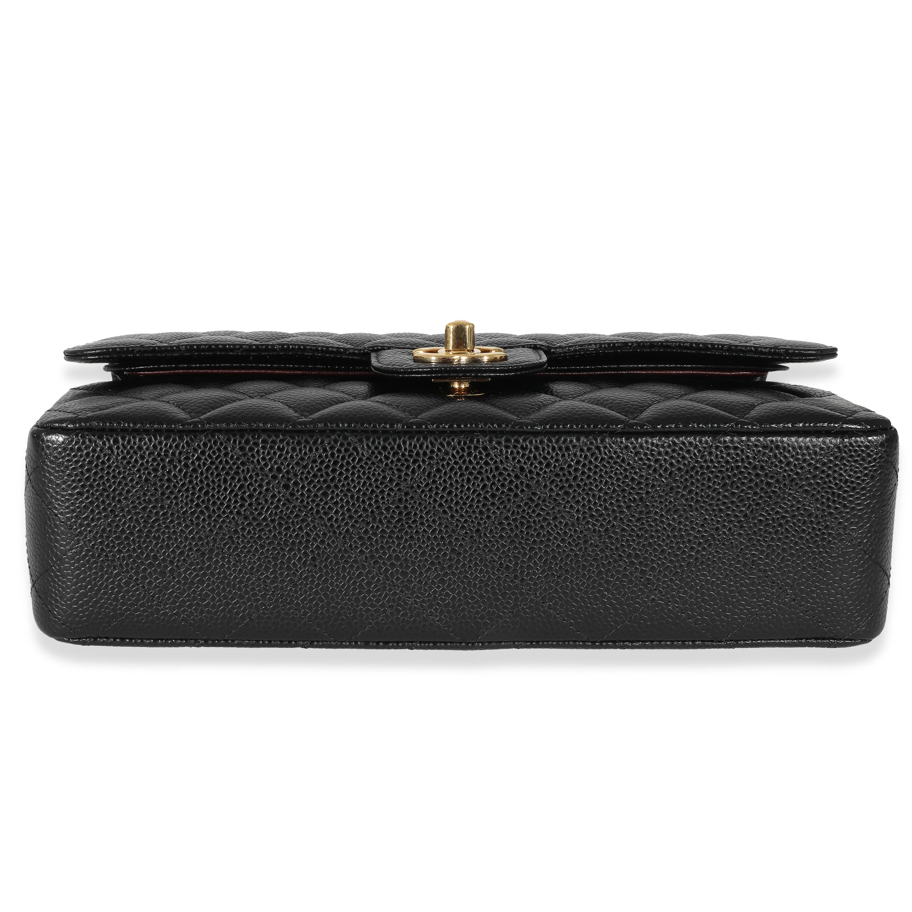 Chanel Black Caviar Medium Classic Double Flap Bag - Image 5