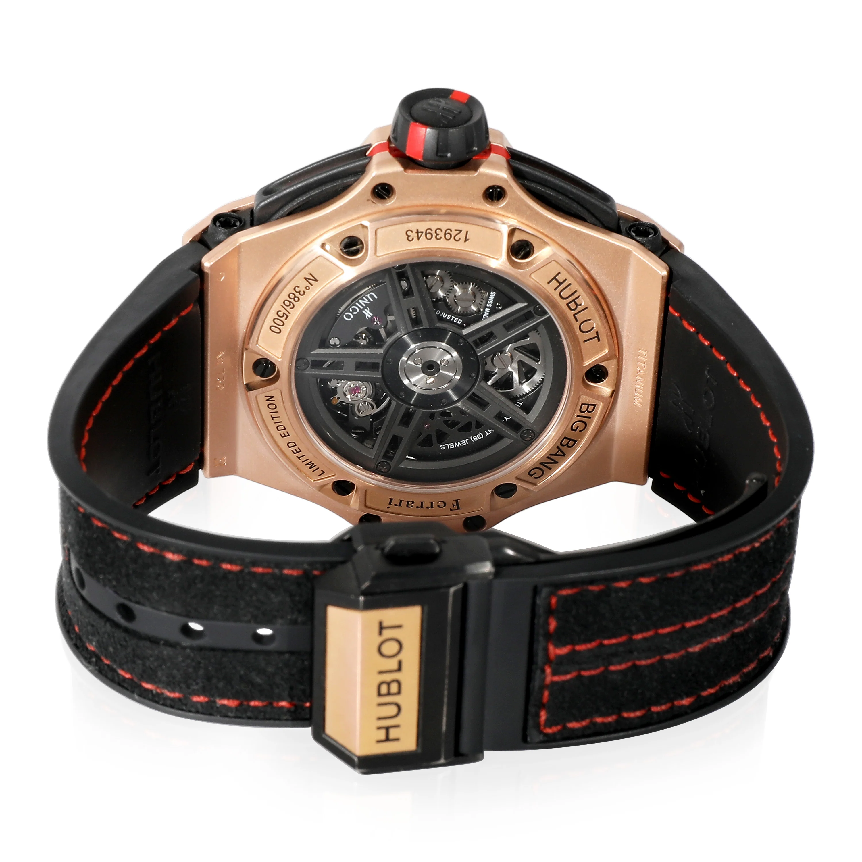 Hublot Big Bang Unico Ferrari 402.OX.0138.WR Mens Watch in 18kt Titanium/Rose G - Image 4