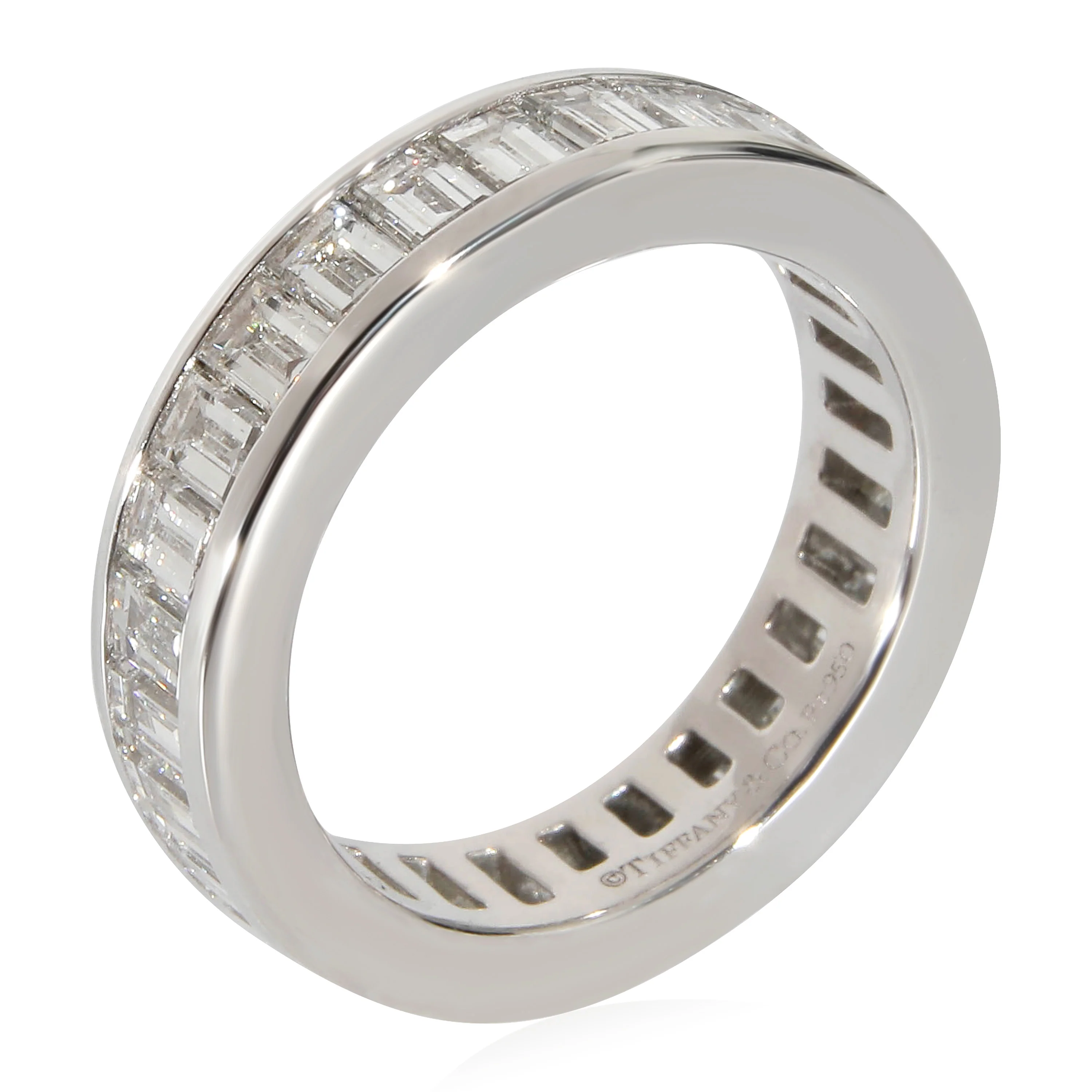 Baguette Diamond Eternity Band In Platinum 2.50 Ctw - Image 3