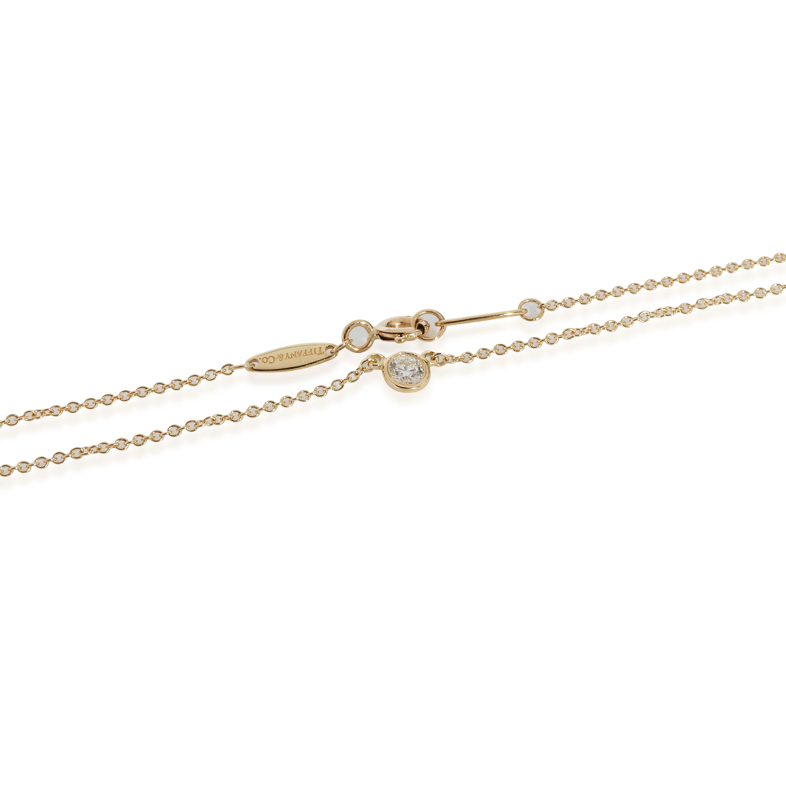 Tiffany & Co. Elsa Peretti Diamond By the Yard Necklace in 18k Gold 0.12 CTW - Image 3