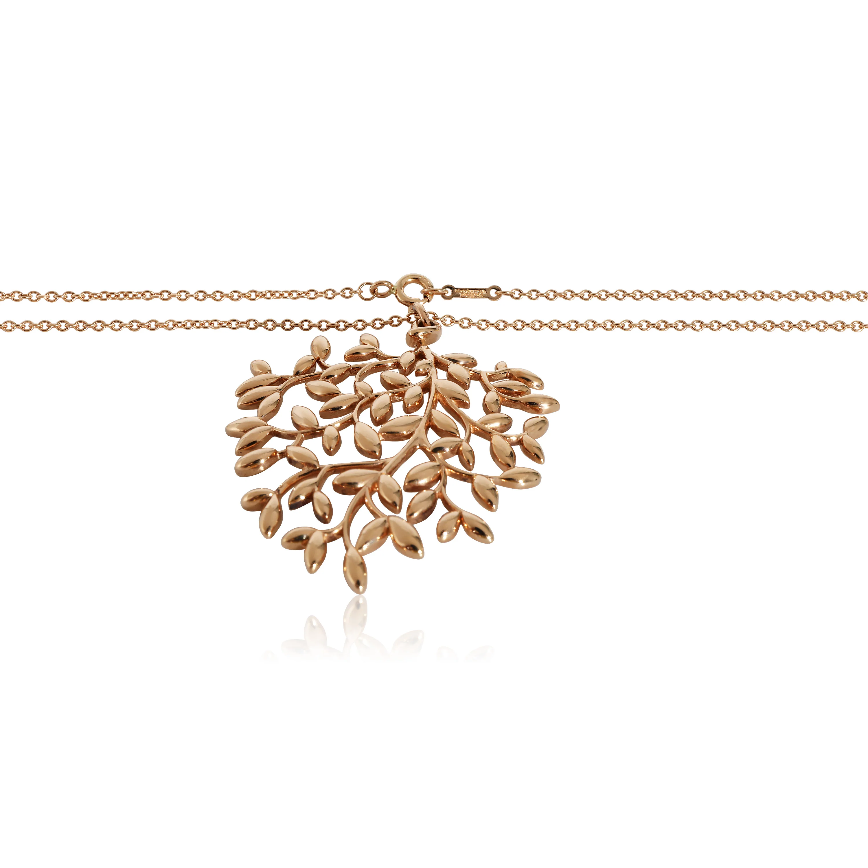 Paloma Picasso Large Olive Leaf Pendant in 18K Rose Gold - Image 2