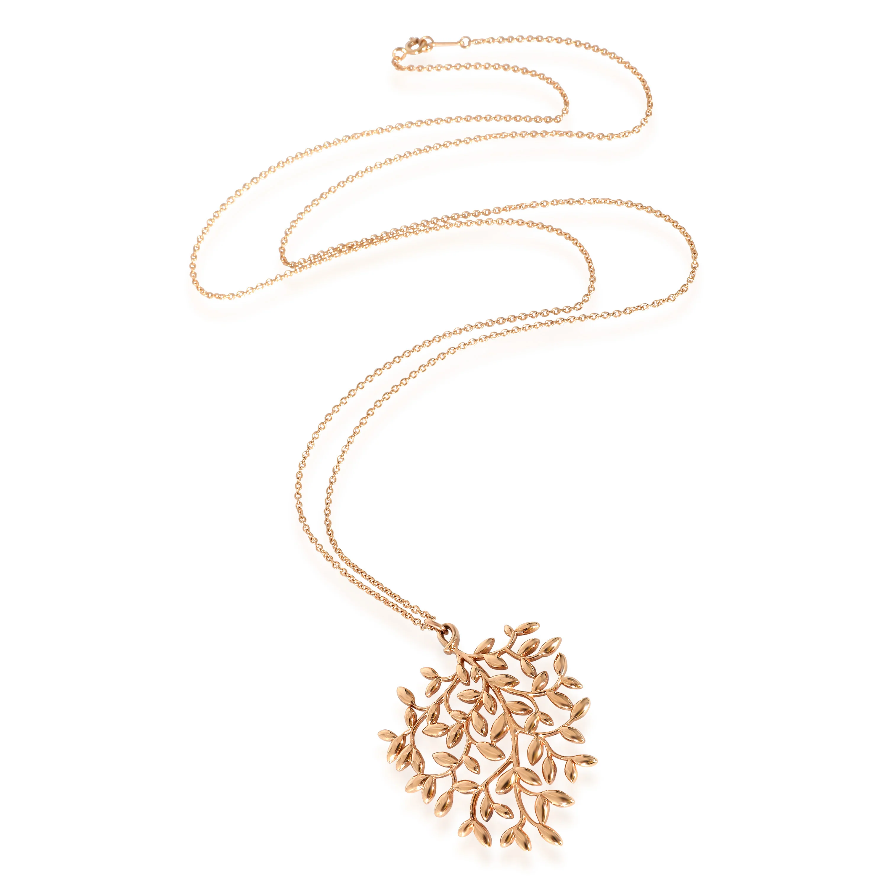 Paloma Picasso Large Olive Leaf Pendant in 18K Rose Gold - Image 3
