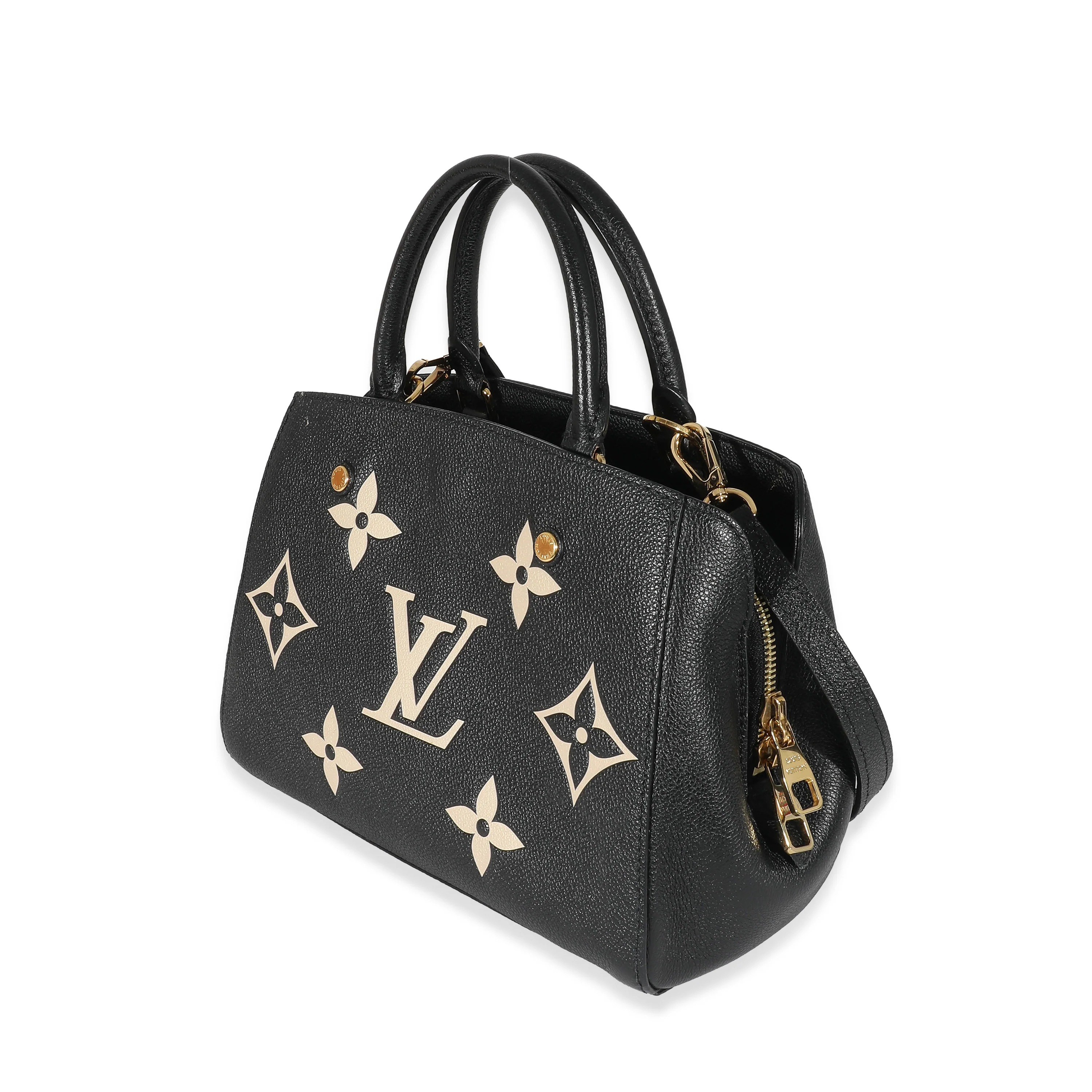 Louis Vuitton Black Beige Monogram Empreinte Montaigne BB - Image 2