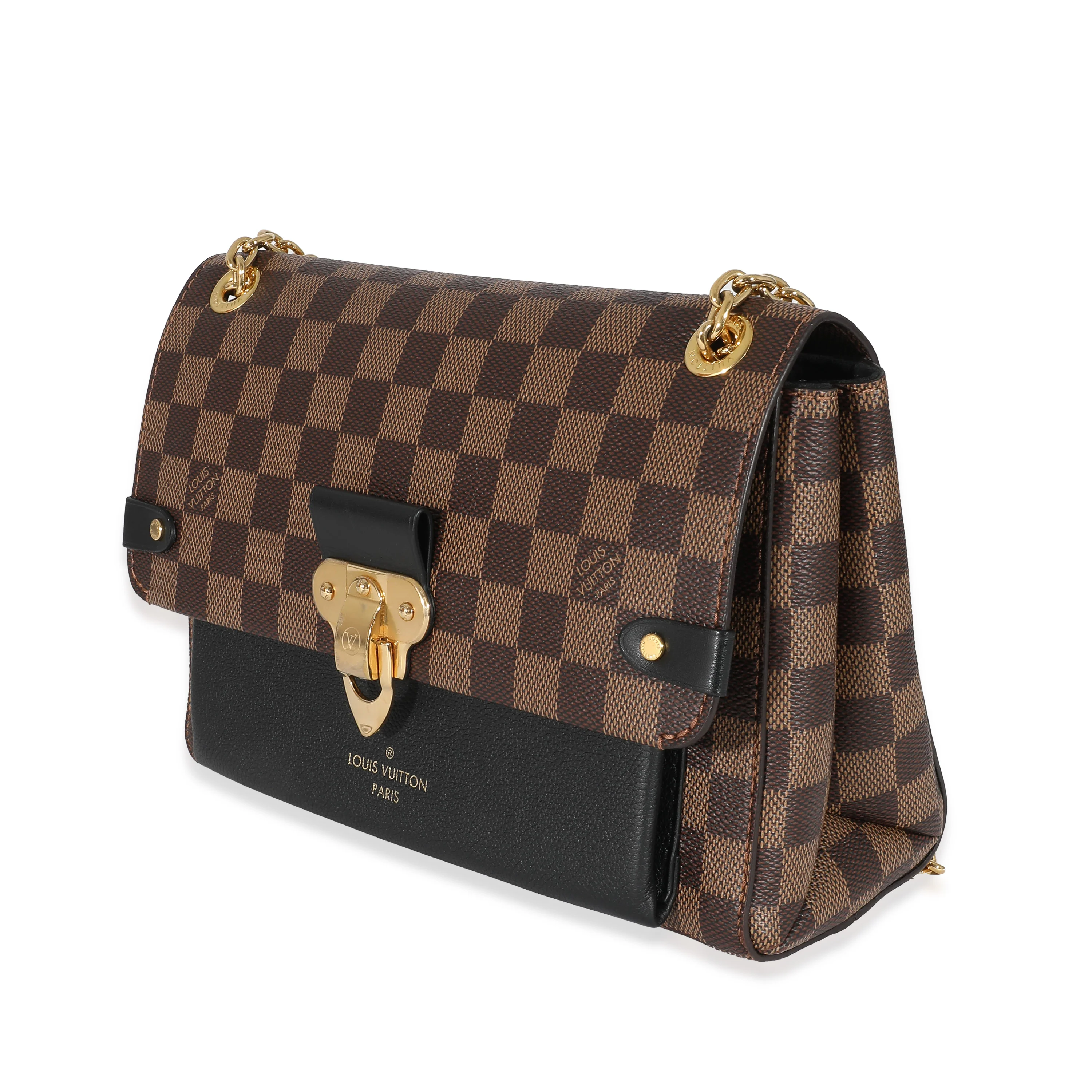 Louis Vuitton Black Taurillon Damier Ebene Canvas Vavin PM - Image 2