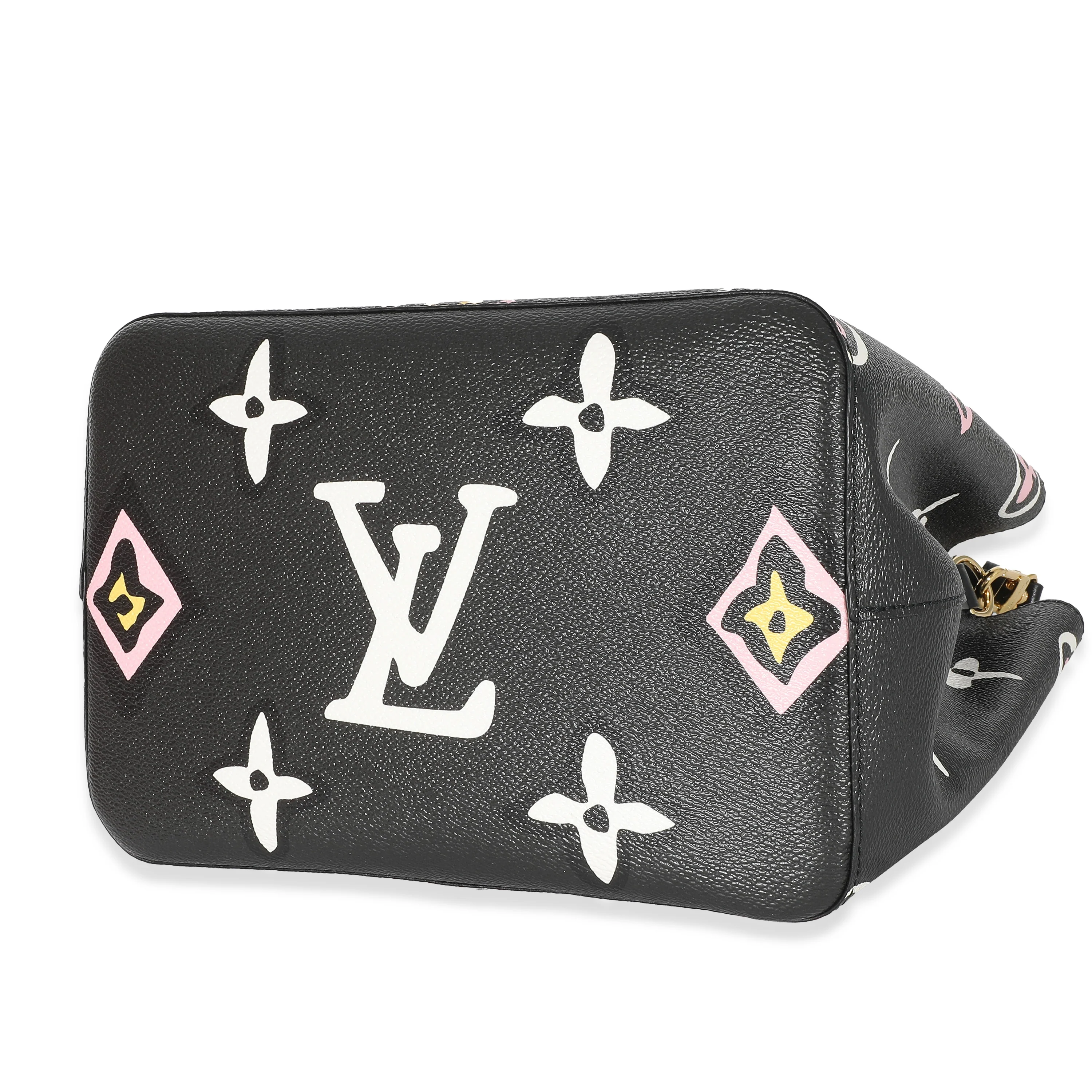 Louis Vuitton Black Monogram Giant Wild At Heart Canvas NéoNoé MM - Image 6