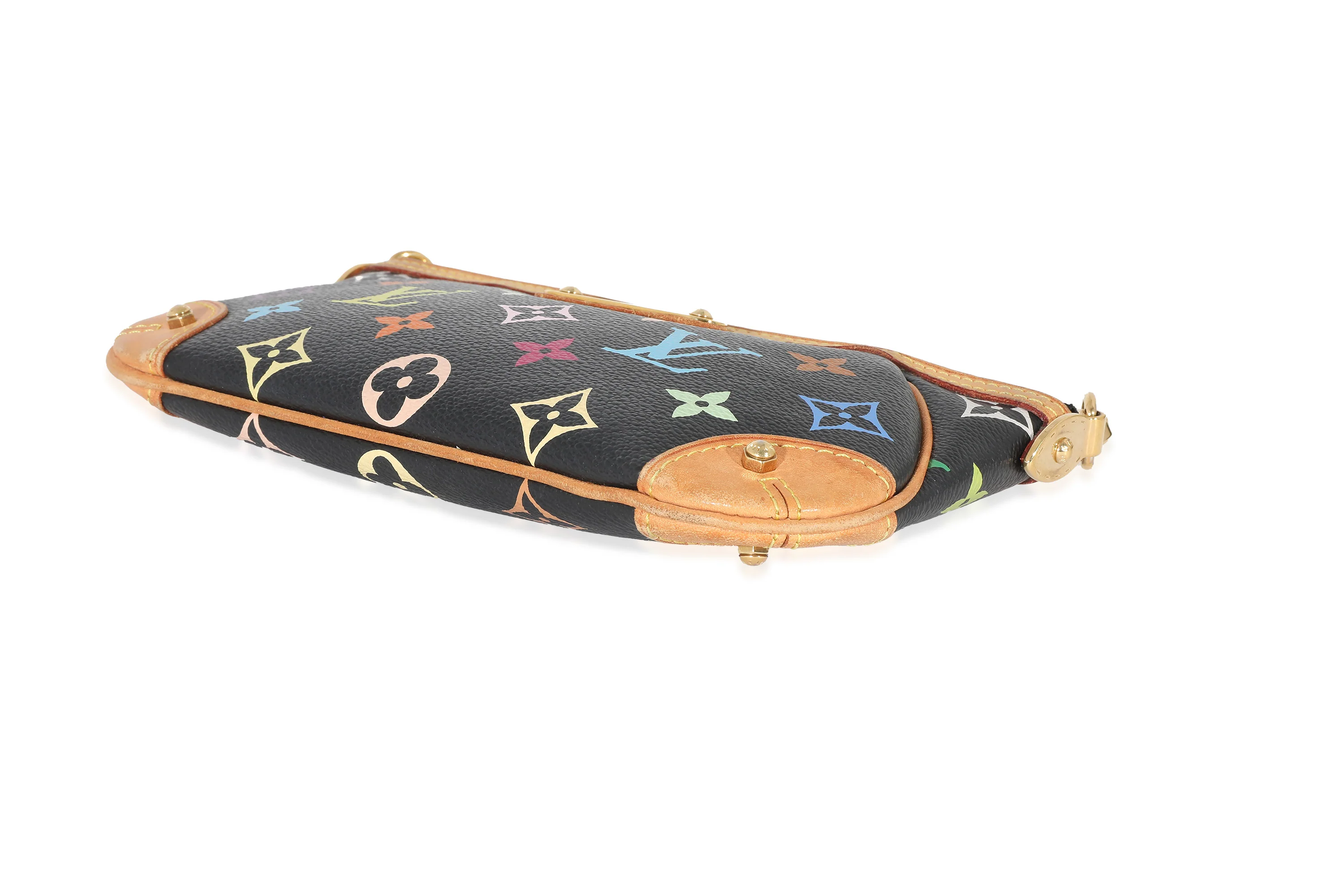 Louis Vuitton x Takashi Murakami Black Multicolor Canvas Milla Pochette - Image 5