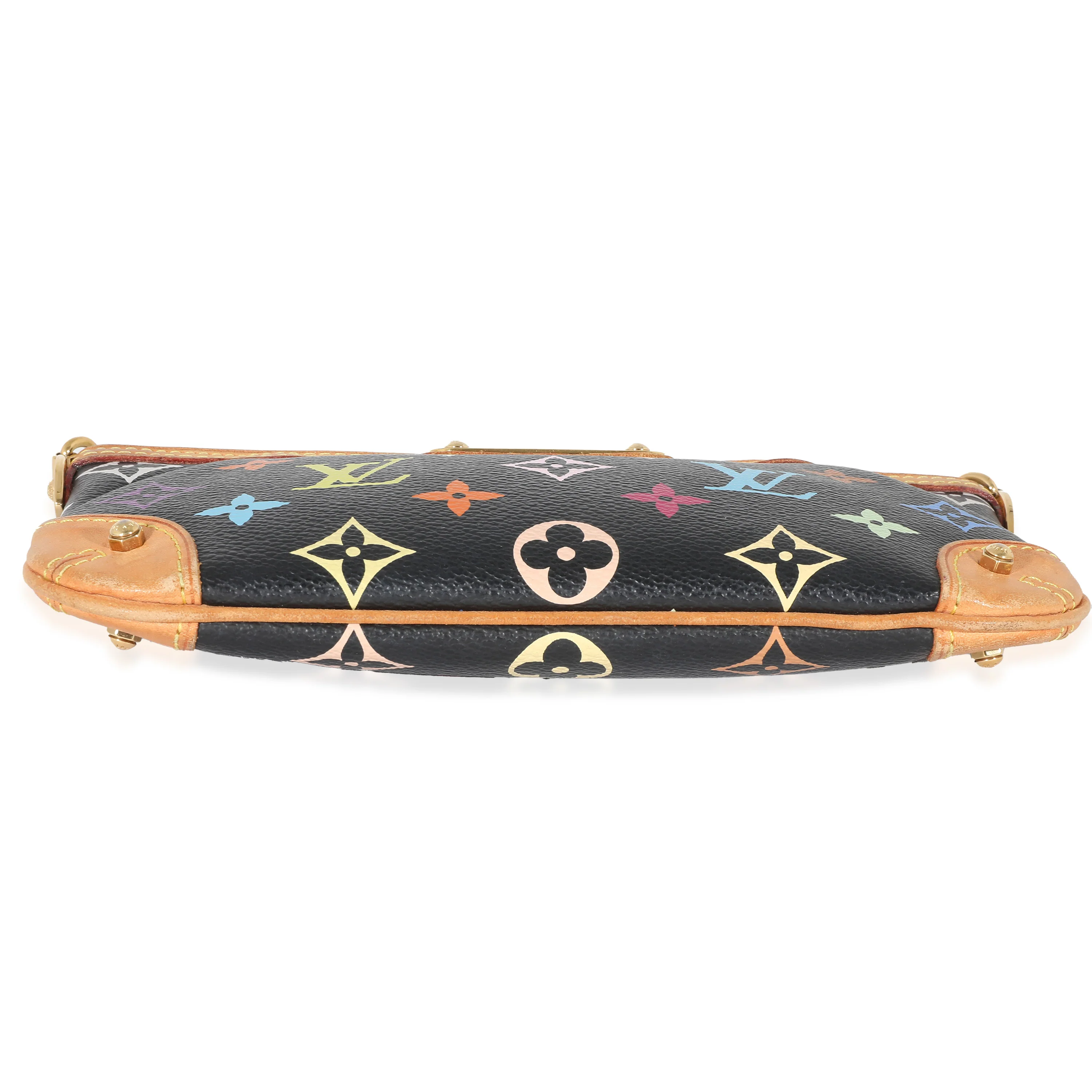 Louis Vuitton x Takashi Murakami Black Multicolor Canvas Milla Pochette - Image 6