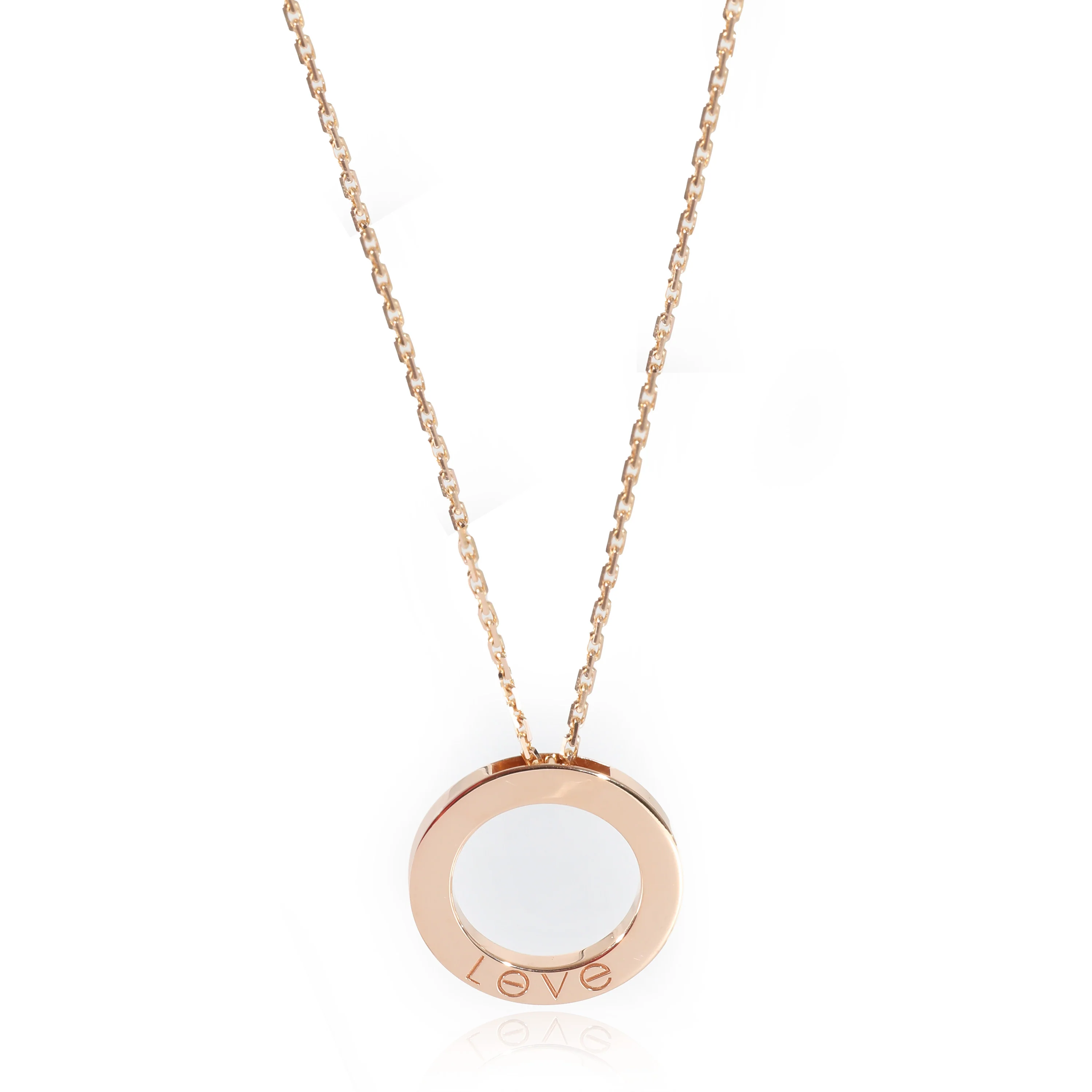 Cartier Love Diamond Necklace in 18k Rose Gold - Image 3