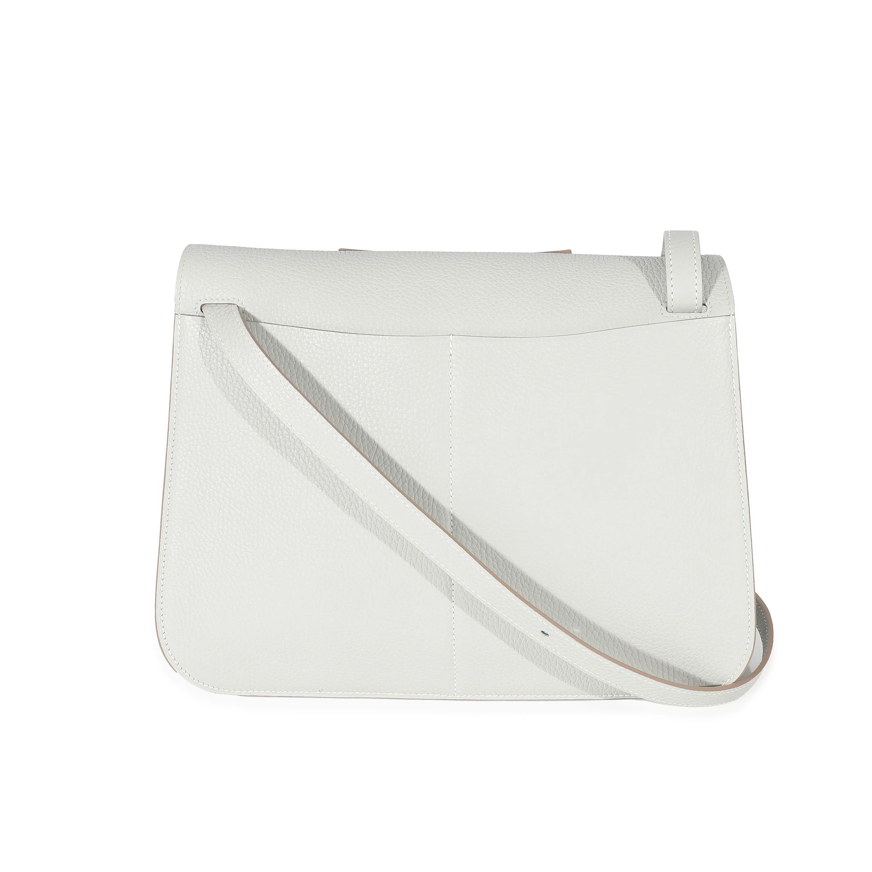 Hermès Taurillon Clemence Gris Perle Halzan 31 PHW - Image 3